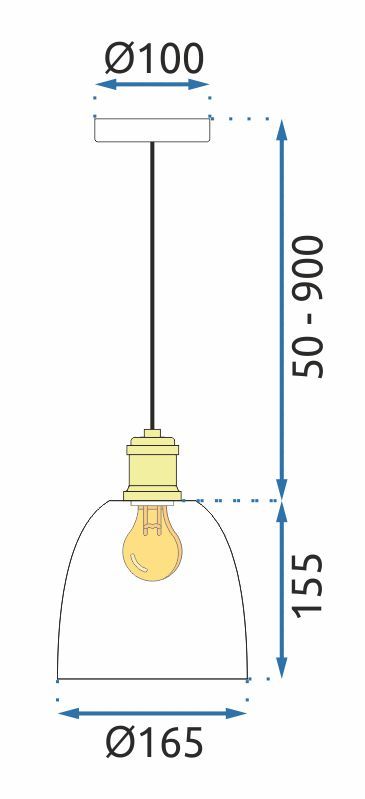 Toolight, keramická závesná lampa 1xE27 APP1007-1CP, biela, OSW-07534