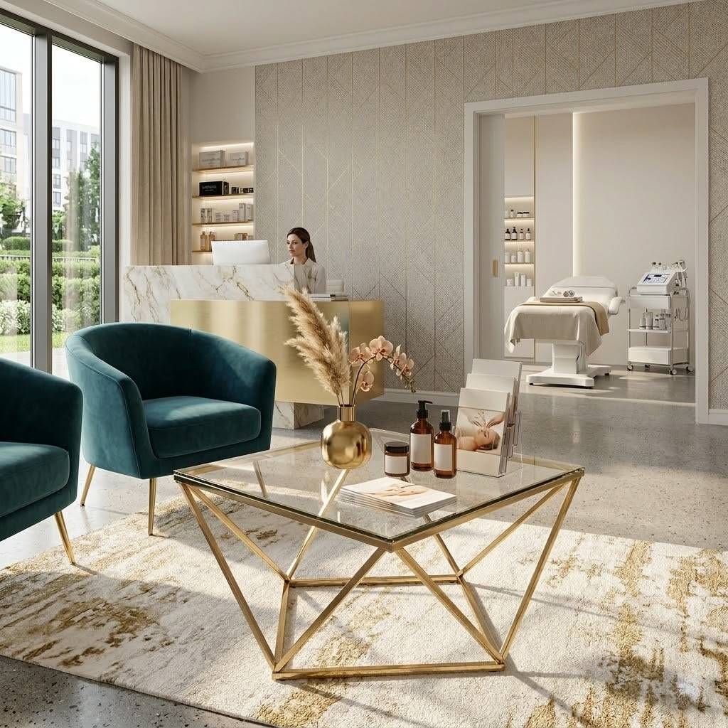 Tutumi, sklenený konferenčný stolík Glamour 80x80x45 CS-14G, zlatá, KRZ-06585