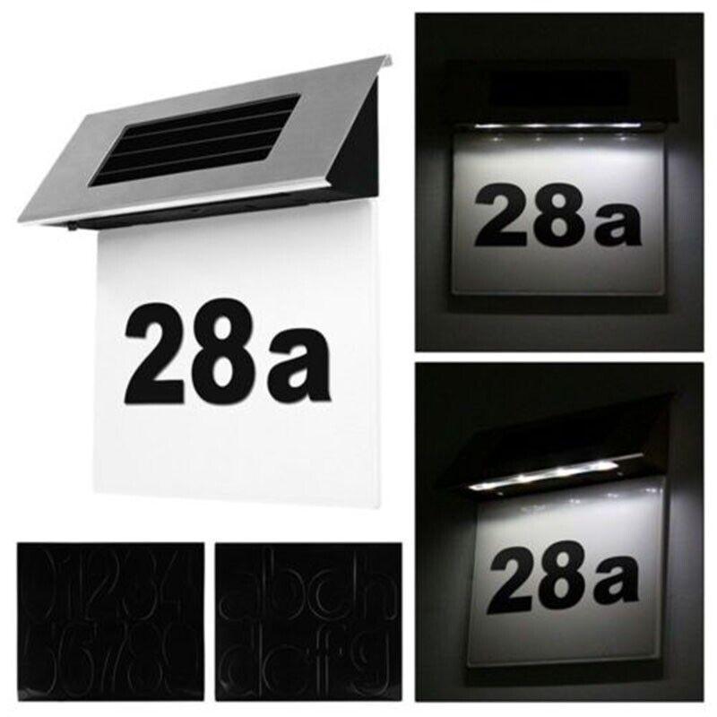 Bluegarden, LED solárne osvetlenie pre označenie domov 180x190 mm GA1049B, OGR-00112