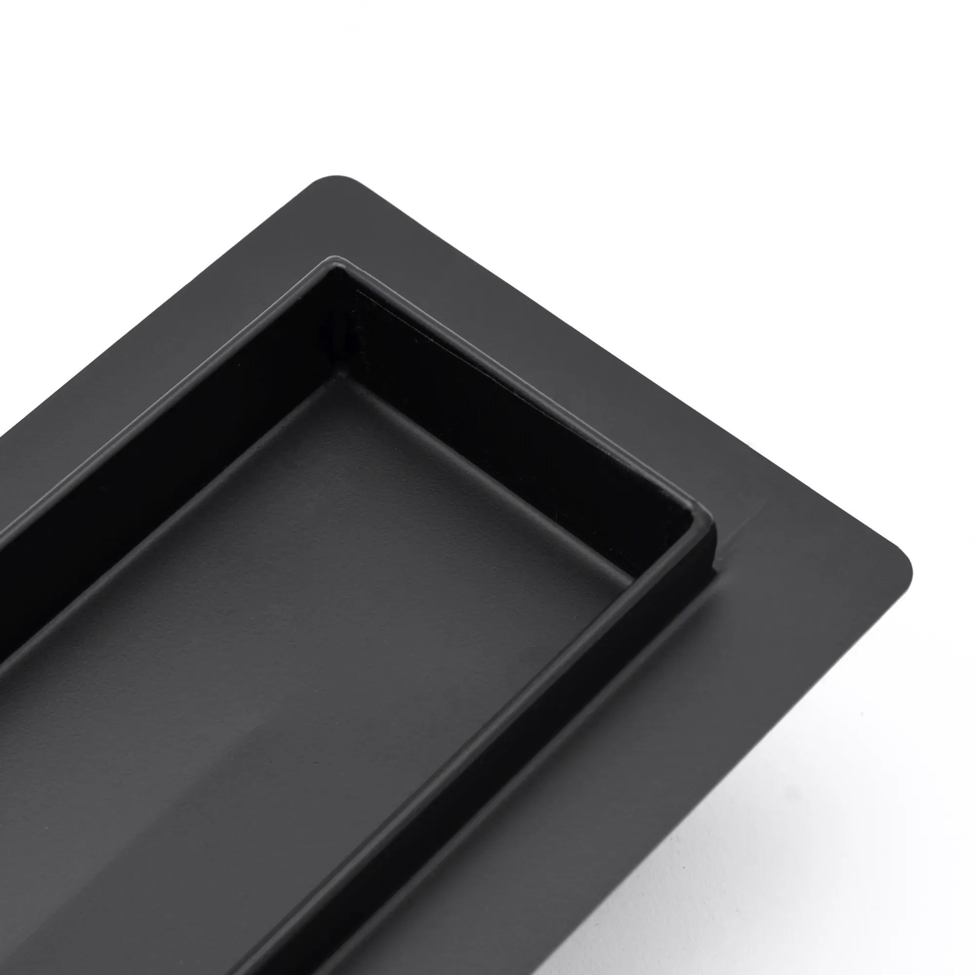 Rea PRO Black Matt, lineárny odtokový žľab 90cm, vzor Greek, čierna matná, REA-G8026