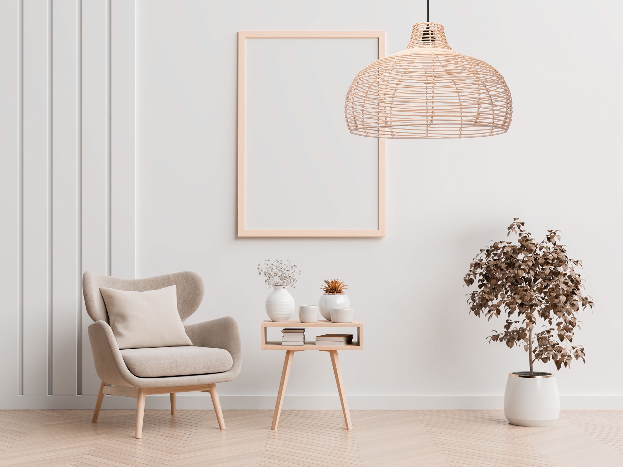 Toolight, prírodné závesné svietidlo 1xE27 APP985-1CP BIG, hnedá-čierna, OSW-01044