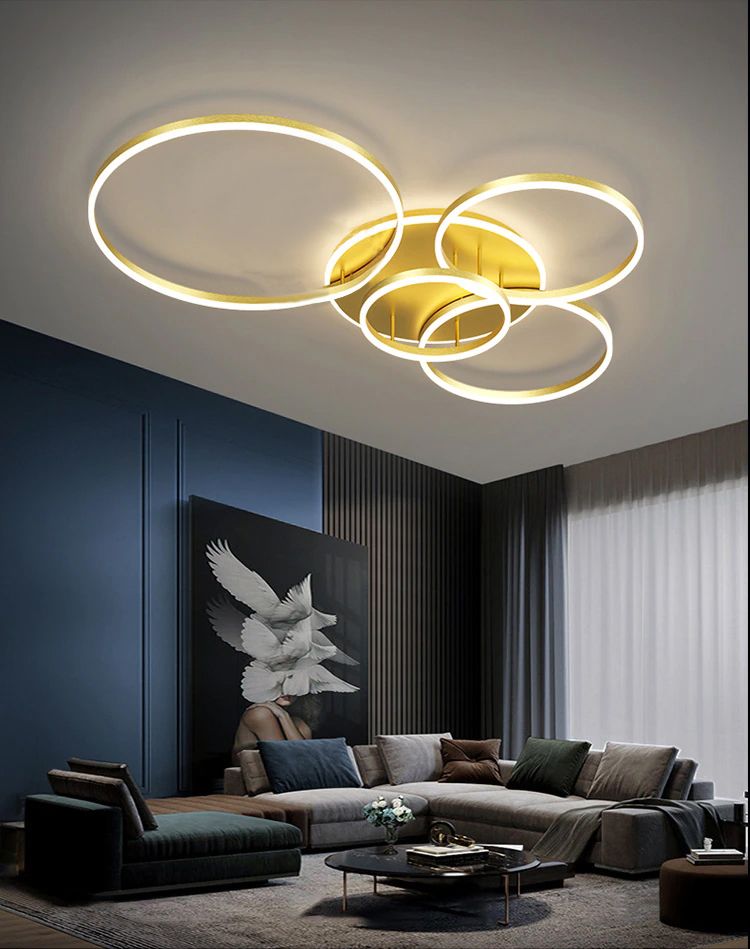 Toolight, LED stropné svietidlo APP1057-C, zlatá, OSW-08884