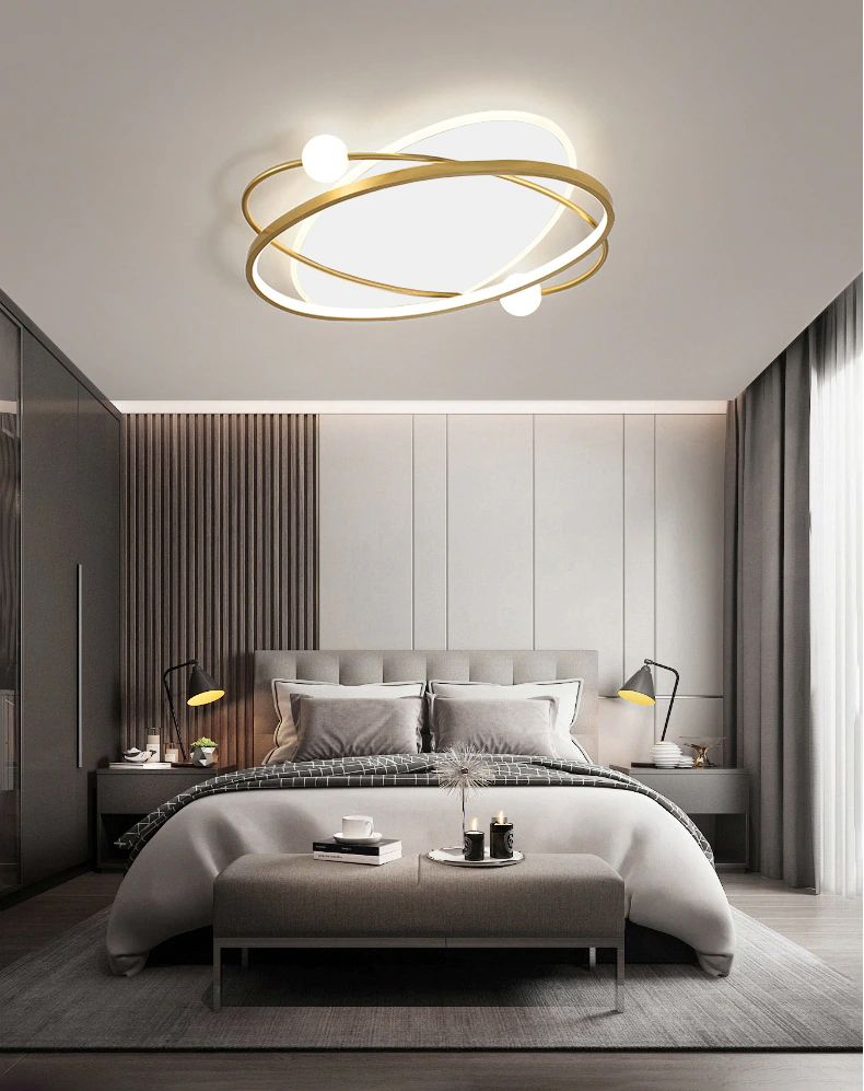 Toolight, LED stropné svietidlo + diaľkové ovládanie APP1059-C, biela-zlatá, OSW-08885