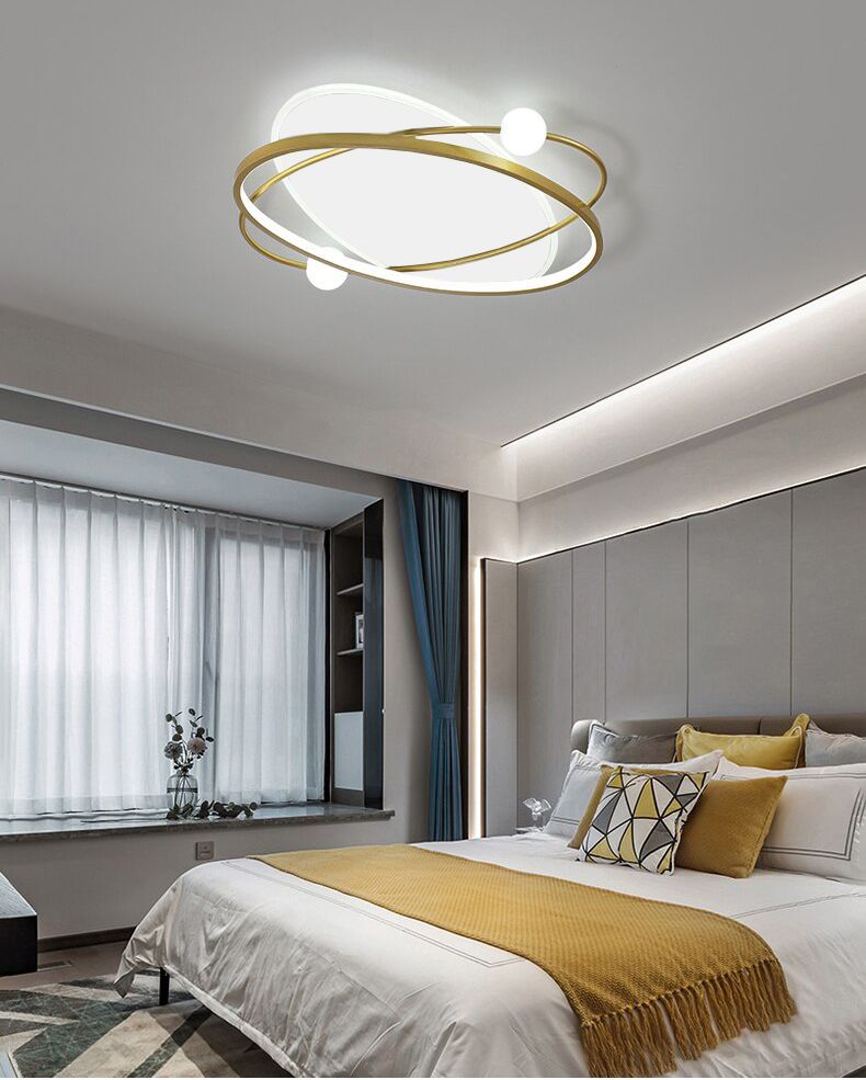 Toolight, LED stropné svietidlo + diaľkové ovládanie APP1059-C, biela-zlatá, OSW-08885