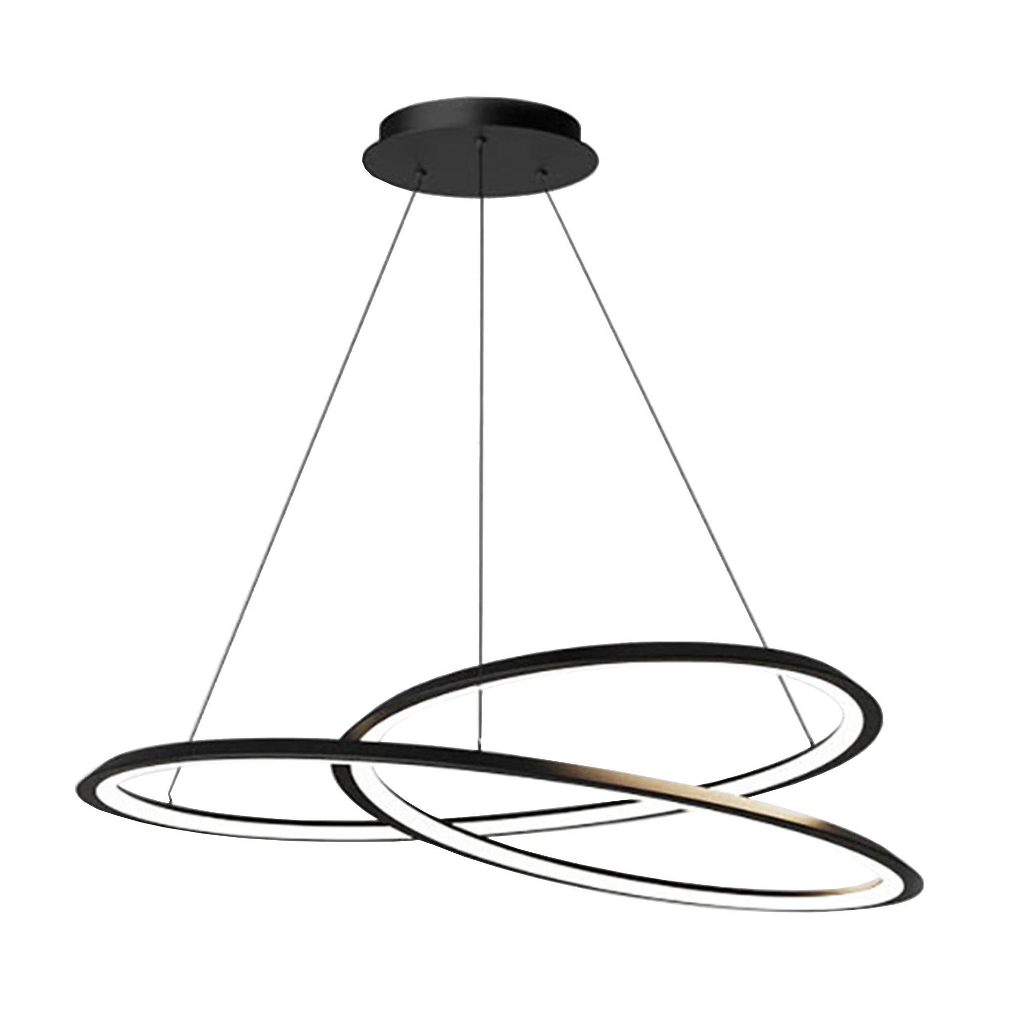 Toolight, LED závesné svietidlo APP1194-CP, čierna-biela, OSW-40025
