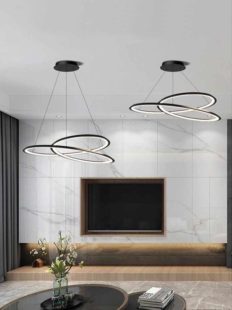 Toolight, LED závesné svietidlo APP1194-CP, čierna-biela, OSW-40025