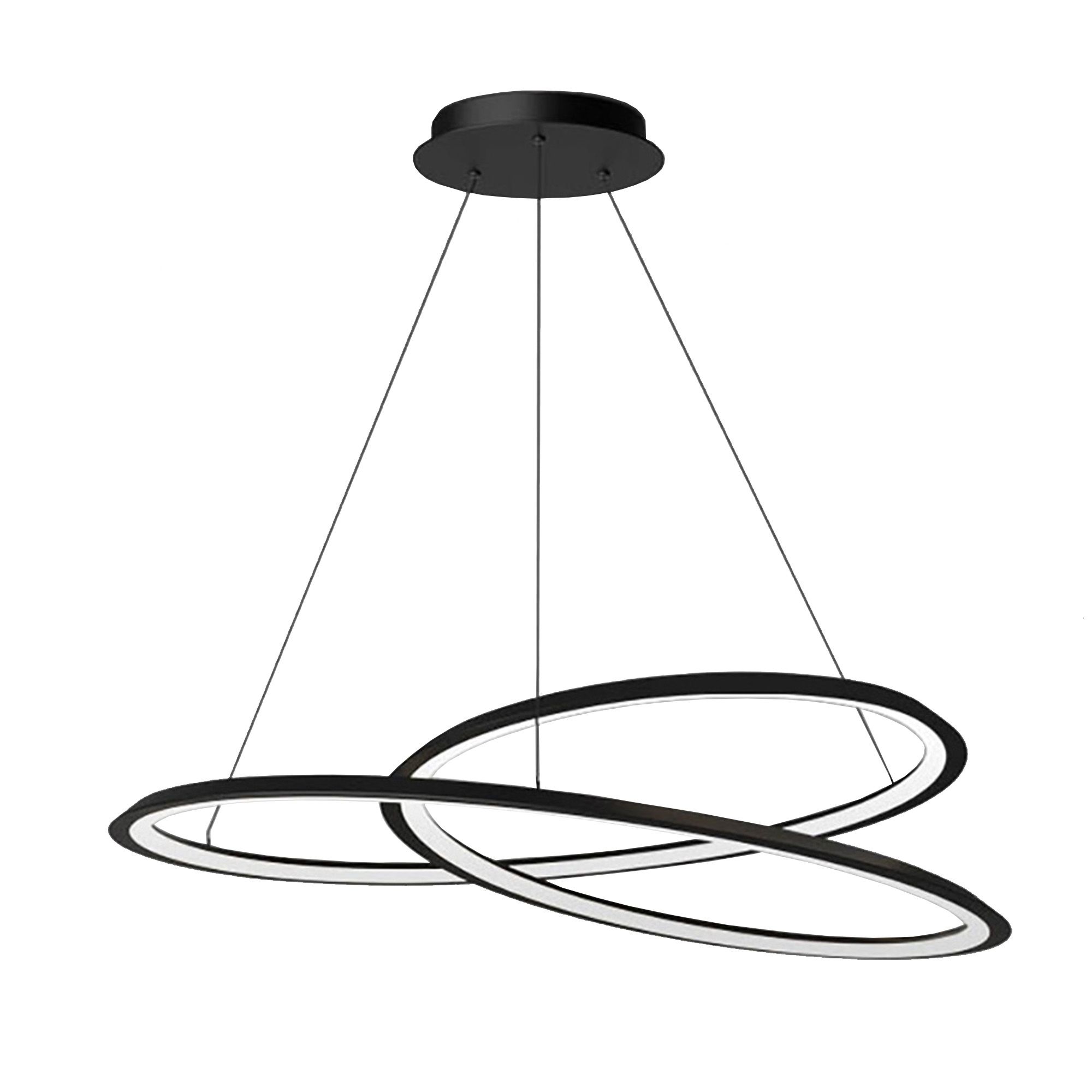 Toolight, LED závesné svietidlo APP1194-CP, čierna-biela, OSW-40025