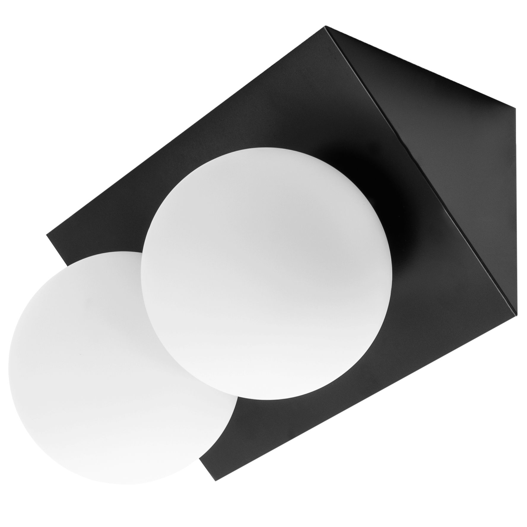 Toolight, nástenné svietidlo 2xE27 APP1229-2W, čierna matná, OSW-40118