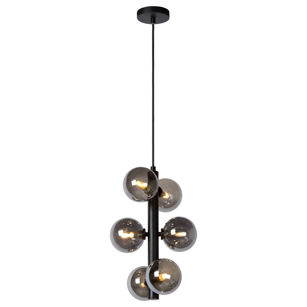 Toolight, závesné svietidlo Modern 6xG9 APP1163-6CP, čierna matná, OSW-04692