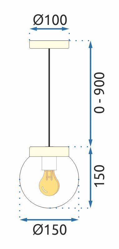 Toolight, stropné svietidlo 1xE27 APP1151-1CP, zlatá-dymové sklo, OSW-01490