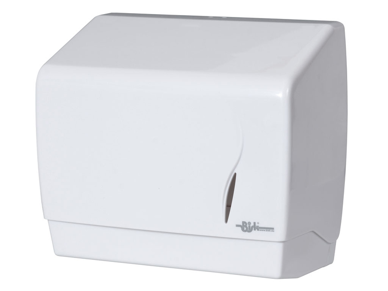 Erga, dozator de perete pentru prosoape de hârtie pliate, alb, ERG-00344