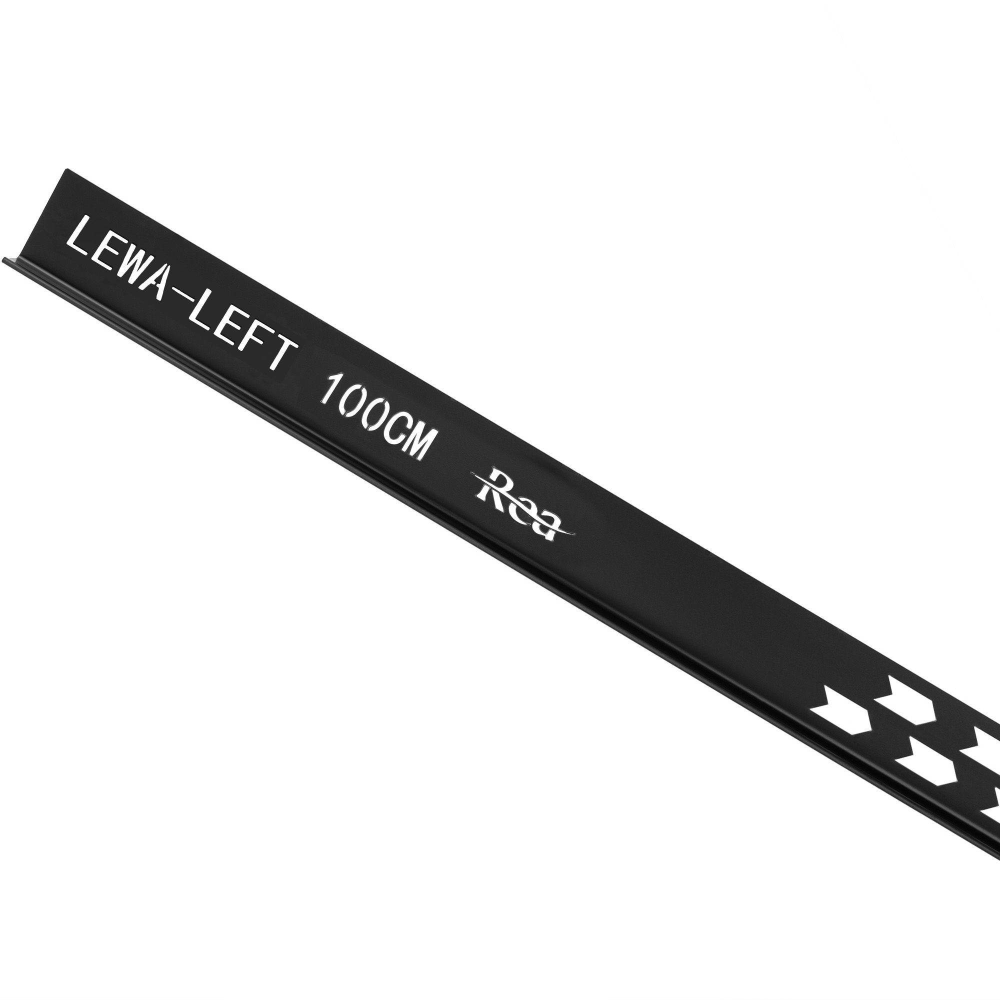 Rea, nerezová spádová lišta, pravá, dĺžka 1000 mm, čierna matná, REA-K3209