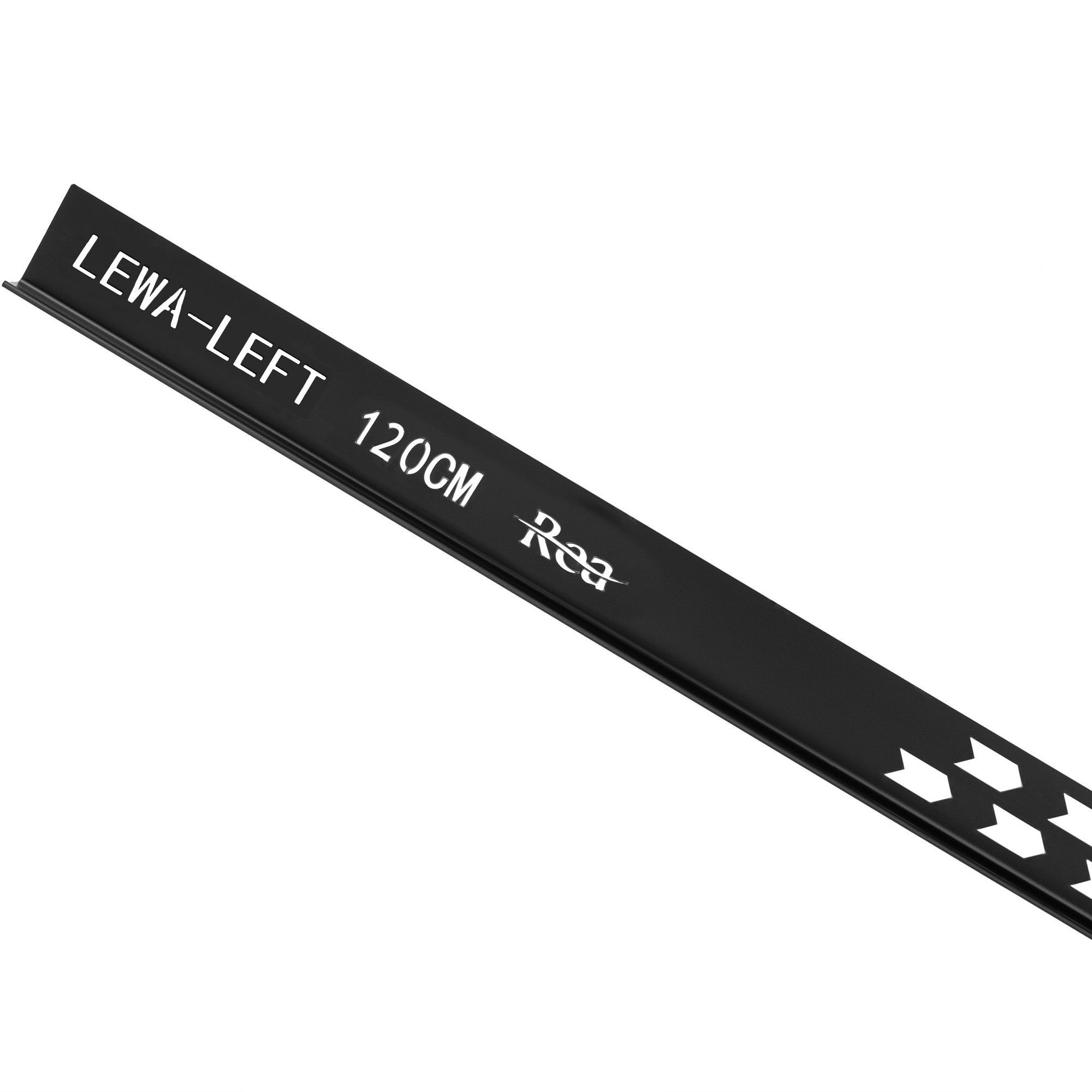 Rea, nerezová spádová lišta, pravá, dĺžka 1200 mm, čierna matná, REA-K3201