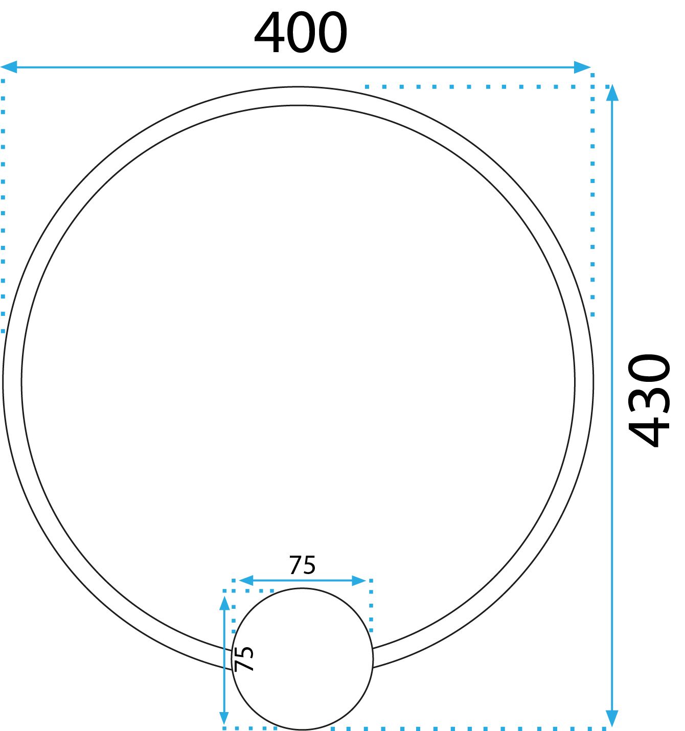 Toolight, LED nástenné svietidlo 40cm 17W 4000K APP1388-CW, zlatá matná, OSW-00912