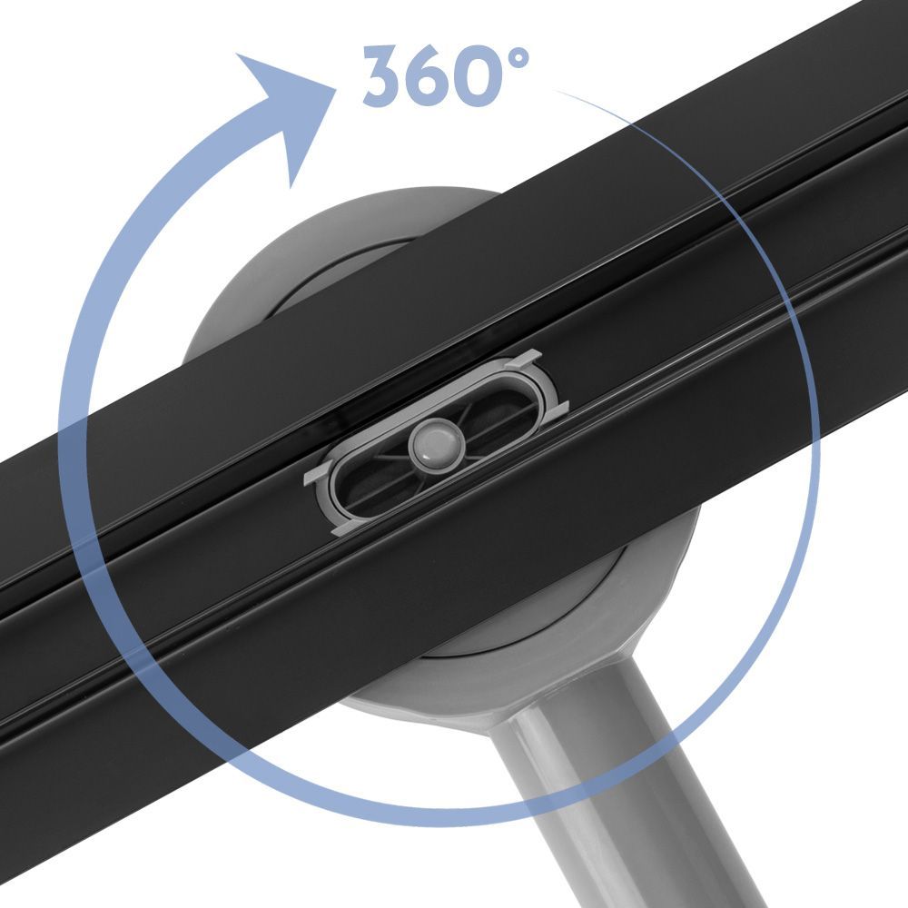 Rea Neox Slim Pro, sprchový odtokový žľab 70cm, čierna matná, REA-G2709