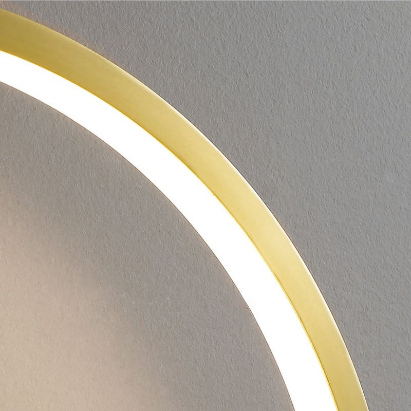 Toolight, LED nástenné svietidlo 30cm 13W APP1384-CW, zlatá lesklá, OSW-00938