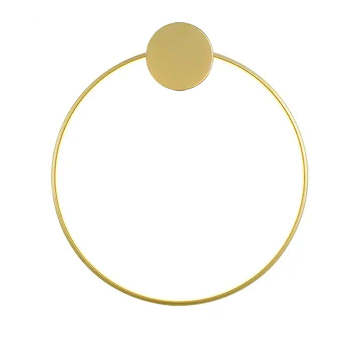 Toolight, LED nástenné svietidlo 30cm 13W APP1384-CW, zlatá lesklá, OSW-00938