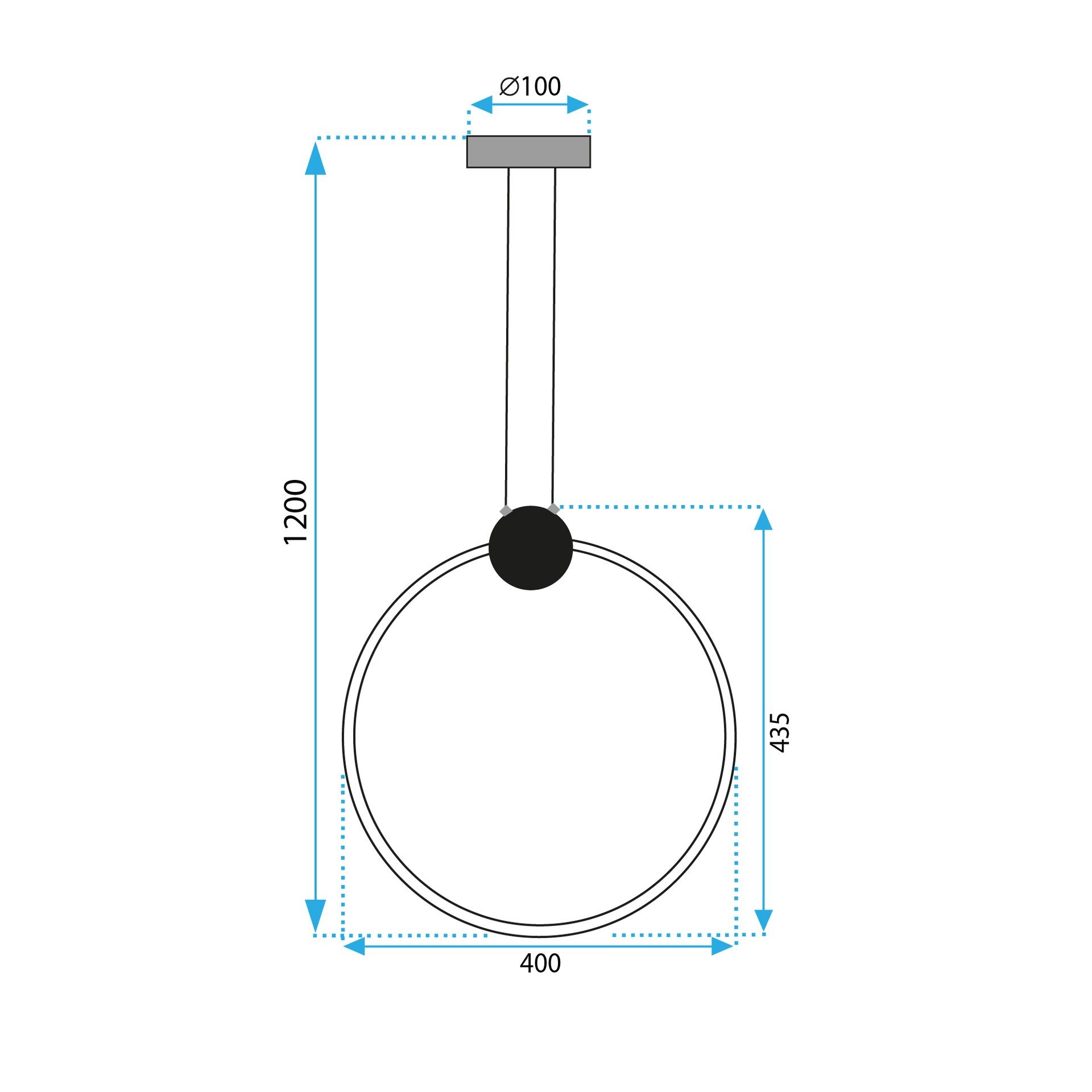 Toolight, LED stropné svietidlo 40cm 17W 4000K APP1397-CP, zlatá matná, OSW-00955