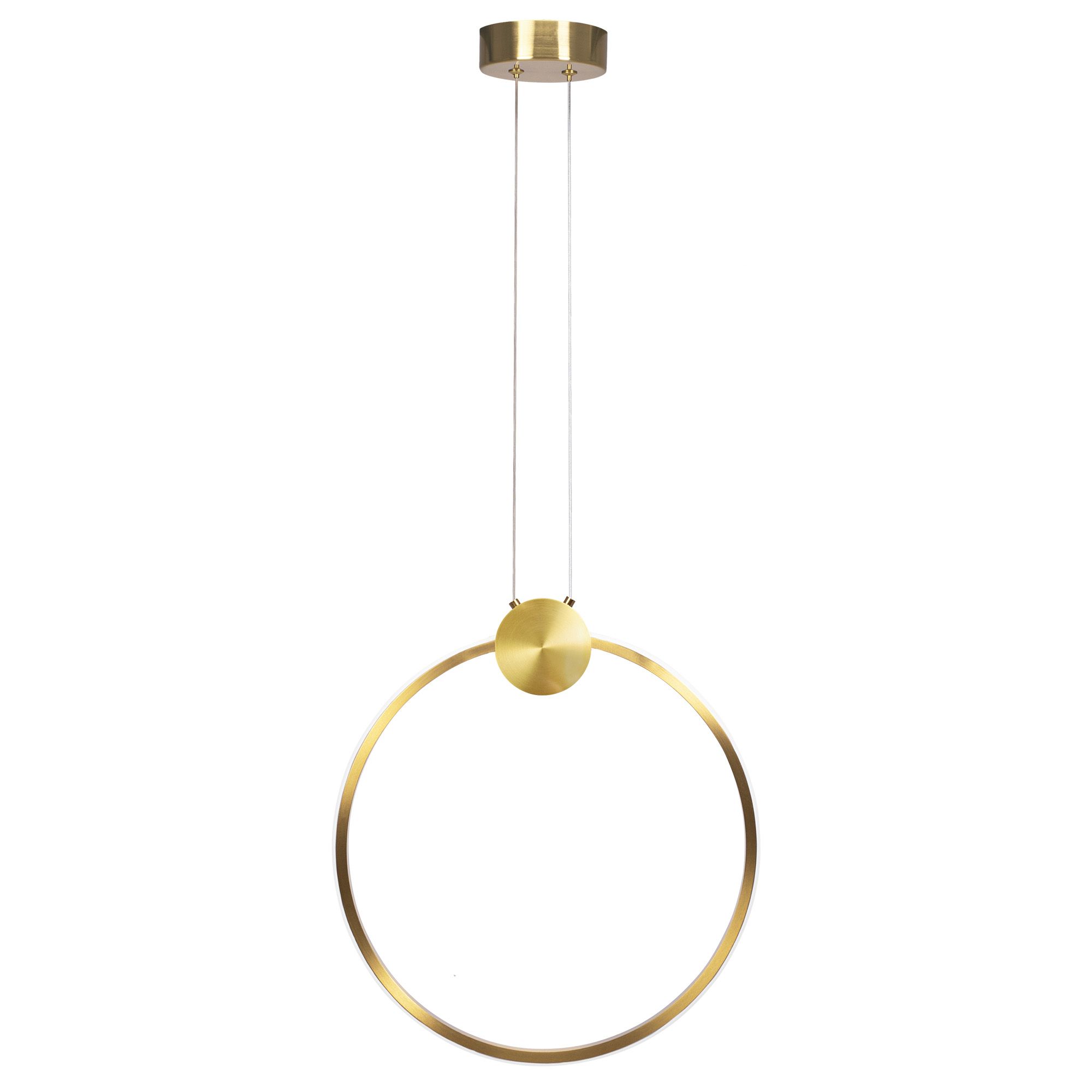 Toolight, LED stropné svietidlo 40cm 17W 4000K APP1397-CP, zlatá matná, OSW-00955