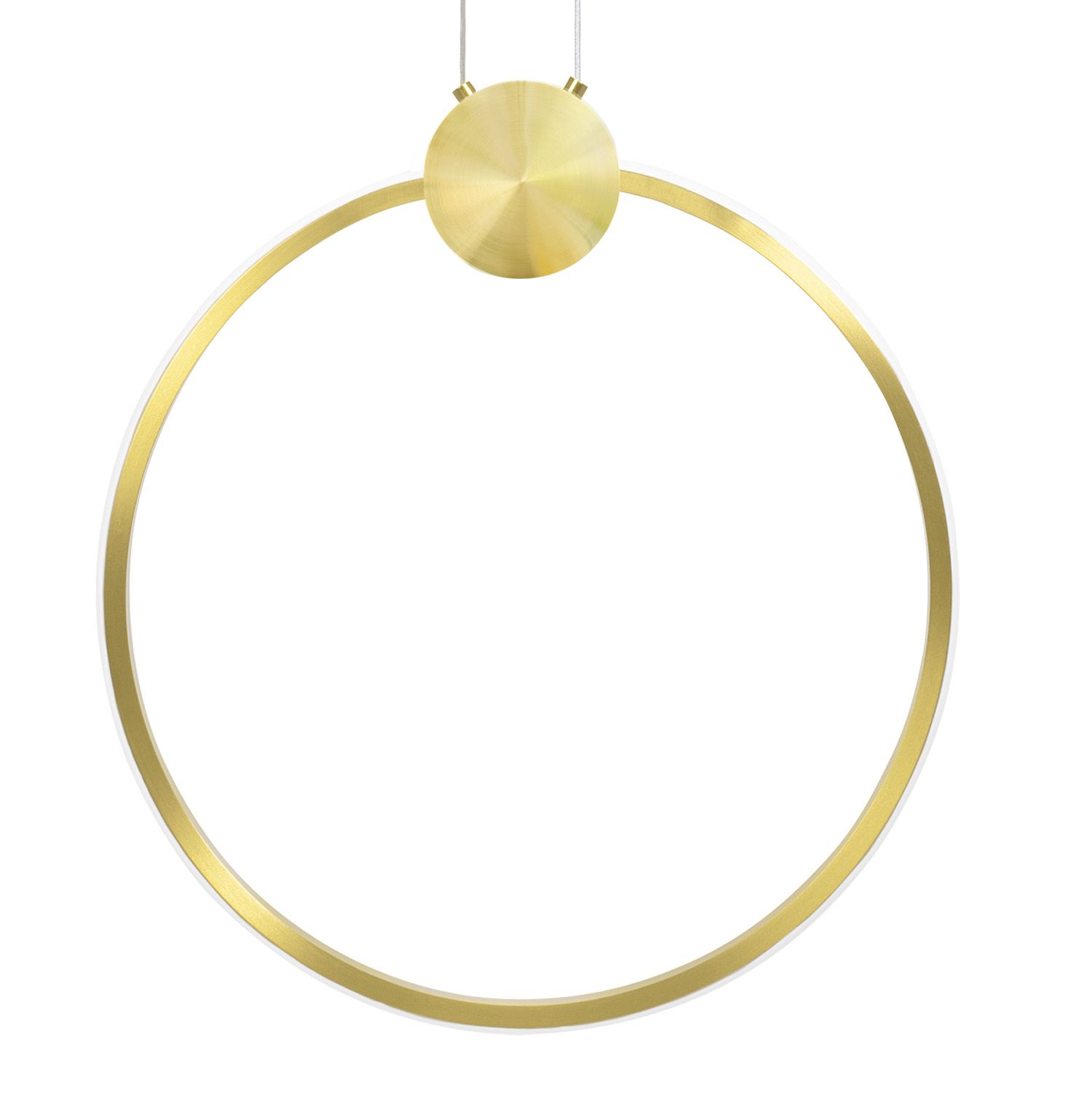 Toolight, LED stropné svietidlo 40cm 17W 4000K APP1396-CP, zlatá lesklá, OSW-00954