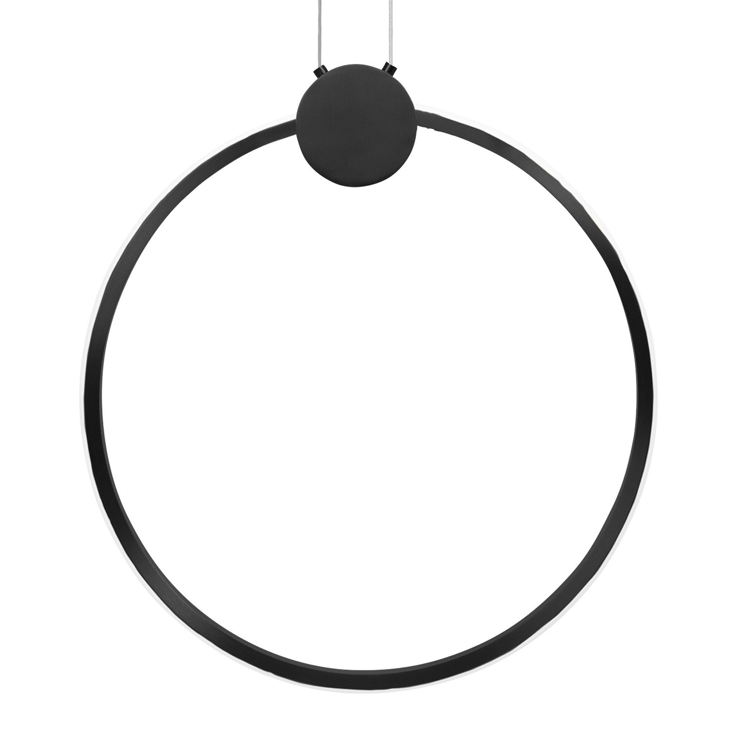 Toolight, LED stropné svietidlo 50cm 23W 4000K APP1398-CP. čierna, OSW-00956