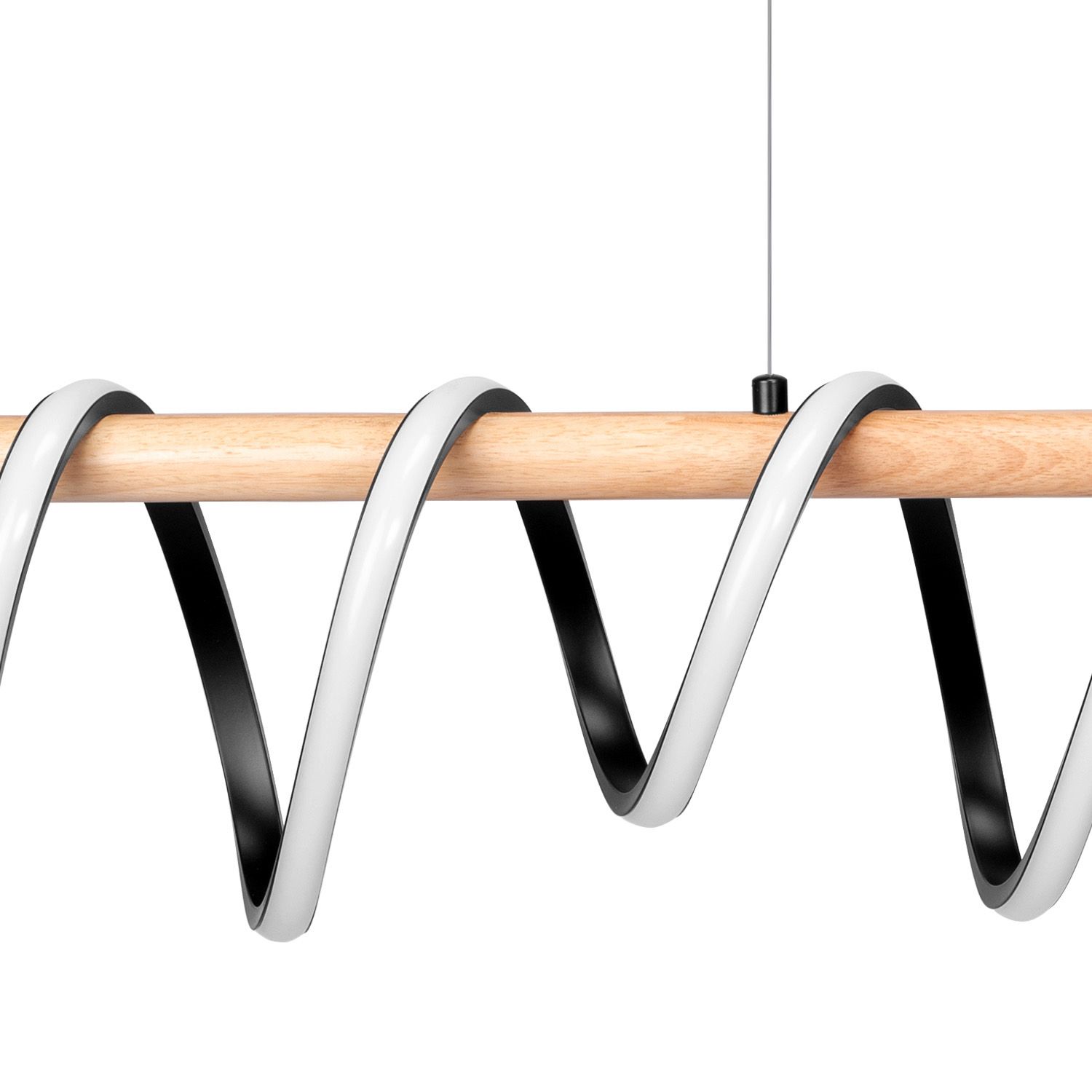 Toolight, LED stropné svietidlo 120cm 30W 4000K APP1288-CP, čierna-hnedá, OSW-00943