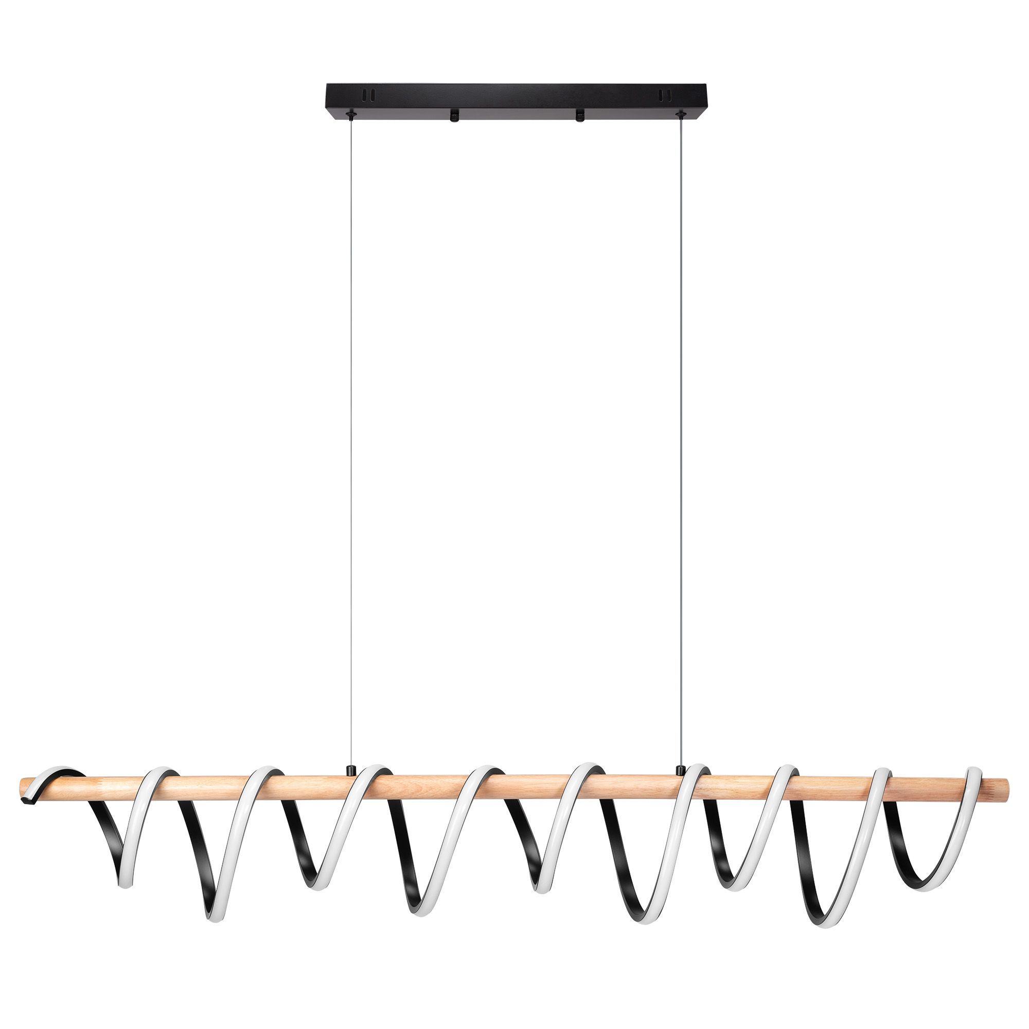 Toolight, LED stropné svietidlo 120cm 30W 4000K APP1288-CP, čierna-hnedá, OSW-00943
