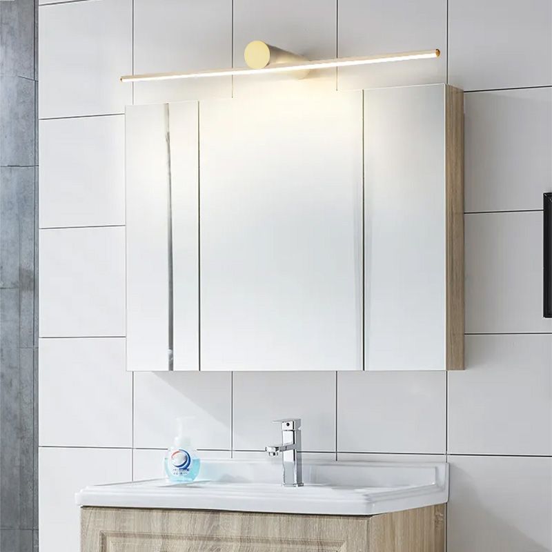 Toolight, LED nástenné svietidlo 40cm 6W 4000K APP1344-W, zlatá lesklá, OSW-02434