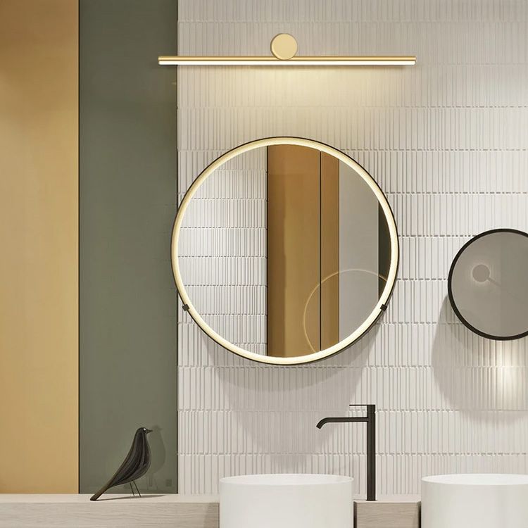 Toolight, LED nástenné svietidlo 40cm 6W 4000K APP1344-W, zlatá lesklá, OSW-02434