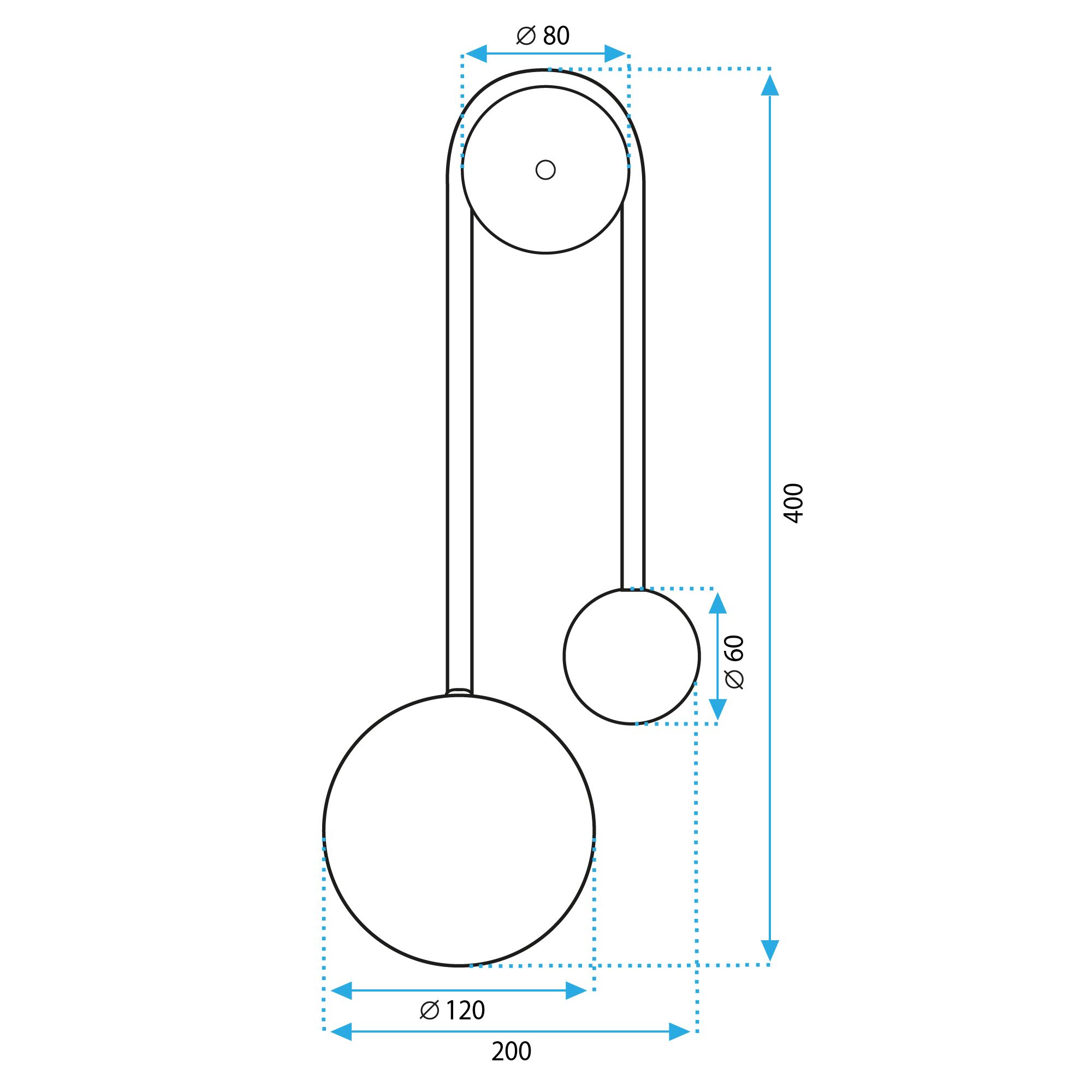 Toolight, LED nástenné svietidlo 50cm 5W 4000K 500lm APP1474-CW, zlatá lesklá-čierna matná, OSW-03604