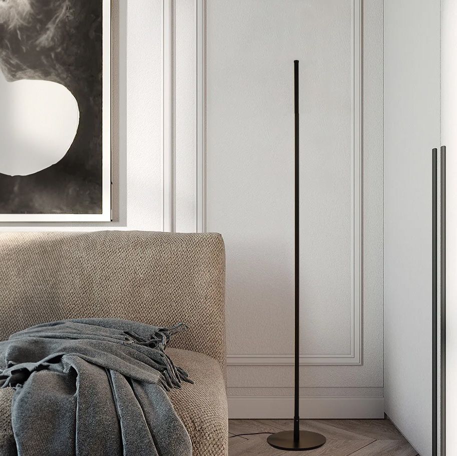Toolight, LED podlahová lampa 12W APP1415-F, čierna, OSW-01416