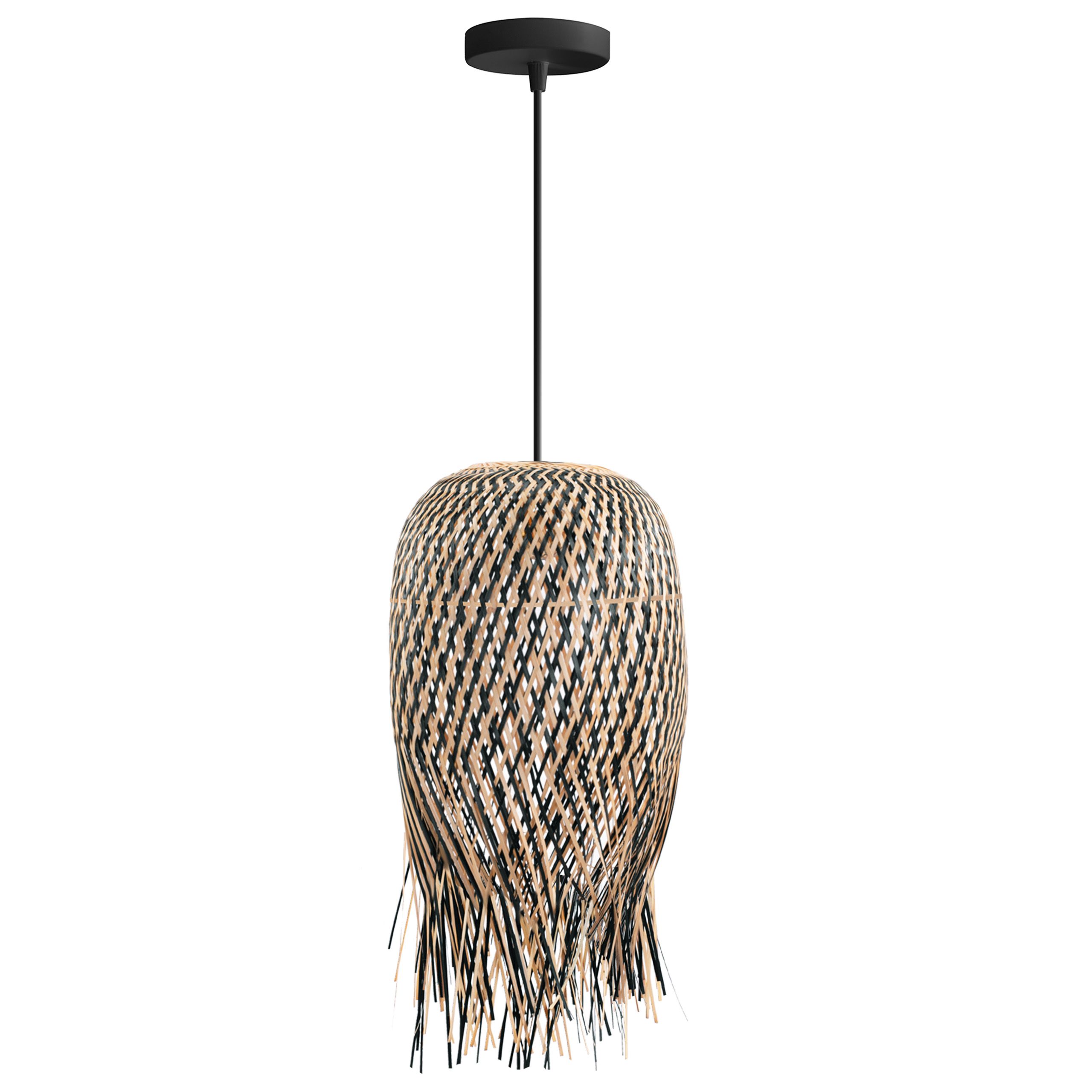 Toolight BOHO, stropné svietidlo 1xE27 APP1327-1CP, prírodná hnedá, OSW-05678