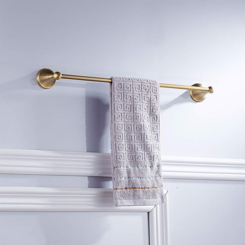 Rea Retro, kúpeľňový 1-ramenný vešiak na uterák 60cm 332870B, mosadzná, REA-06927