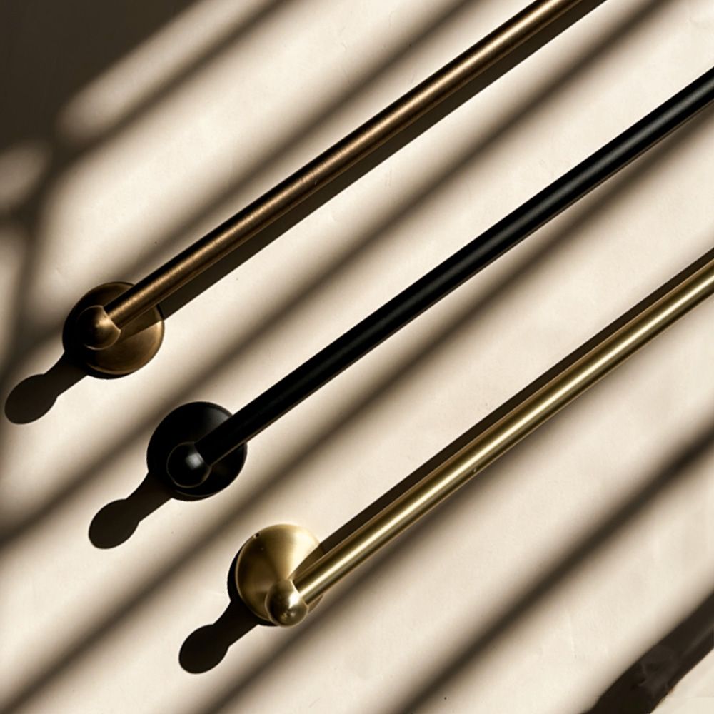 Rea Retro, kúpeľňový 1-ramenný vešiak na uterák 60cm 332870B, mosadzná, REA-06927