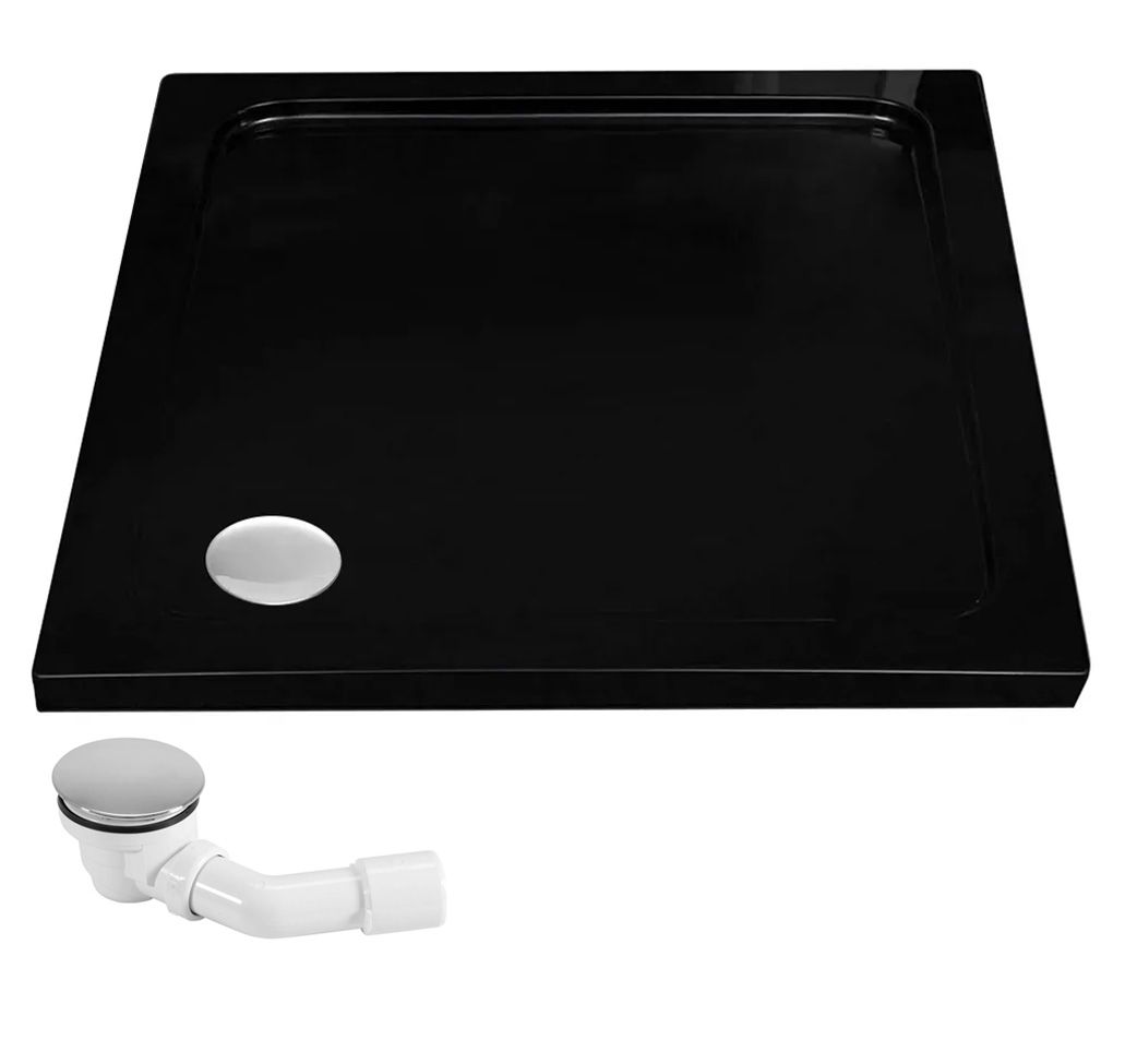 Rea Fargo Gold, sprchový kút s 1-krídlovými dverami 90 (dvere) x 90 (stena) x 195 cm, 6mm číre sklo, zlatý profil, REA-K4903