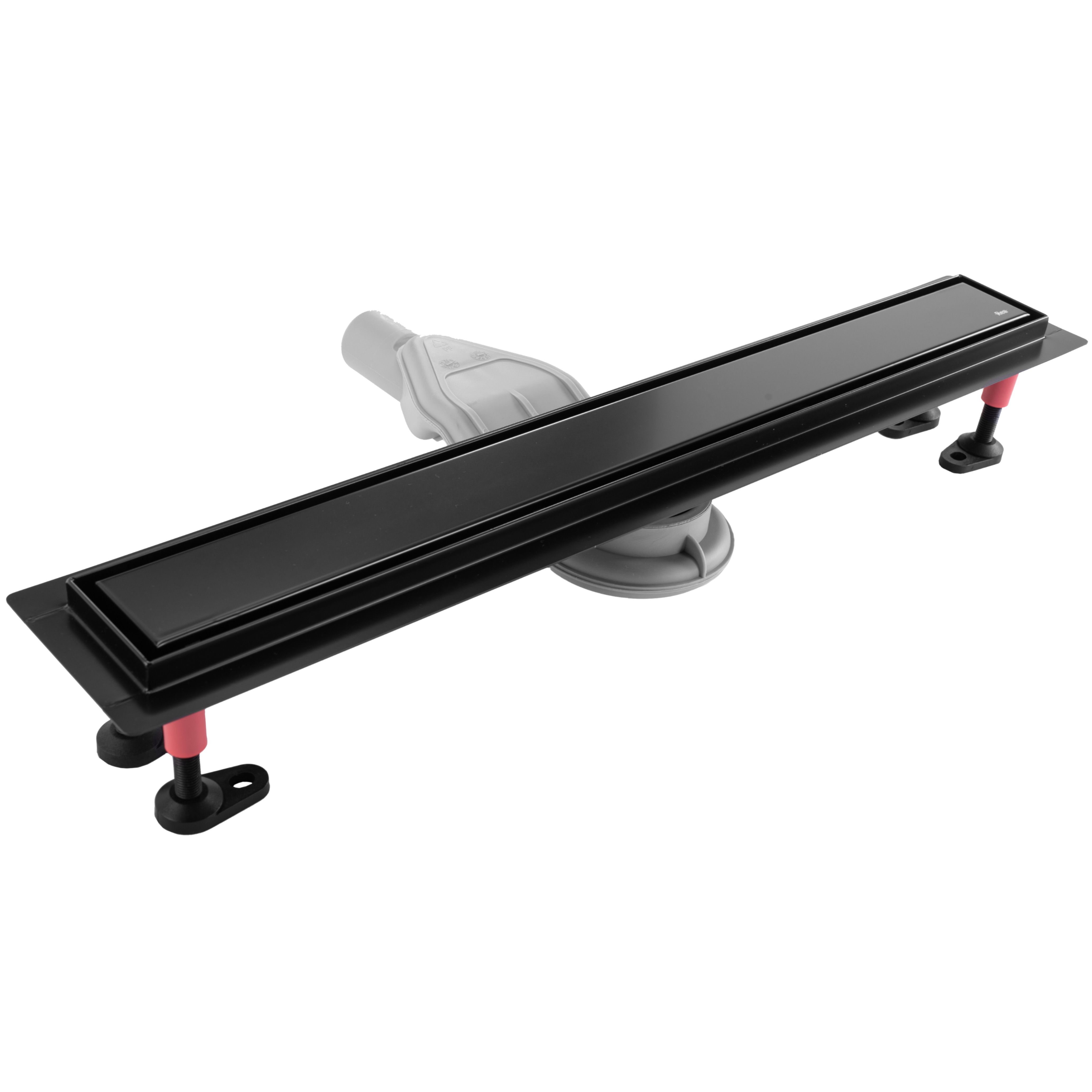 Rea NEOX Superflow, odtokový sprchový žľab 90 cm, čierna matná, REA-G7808