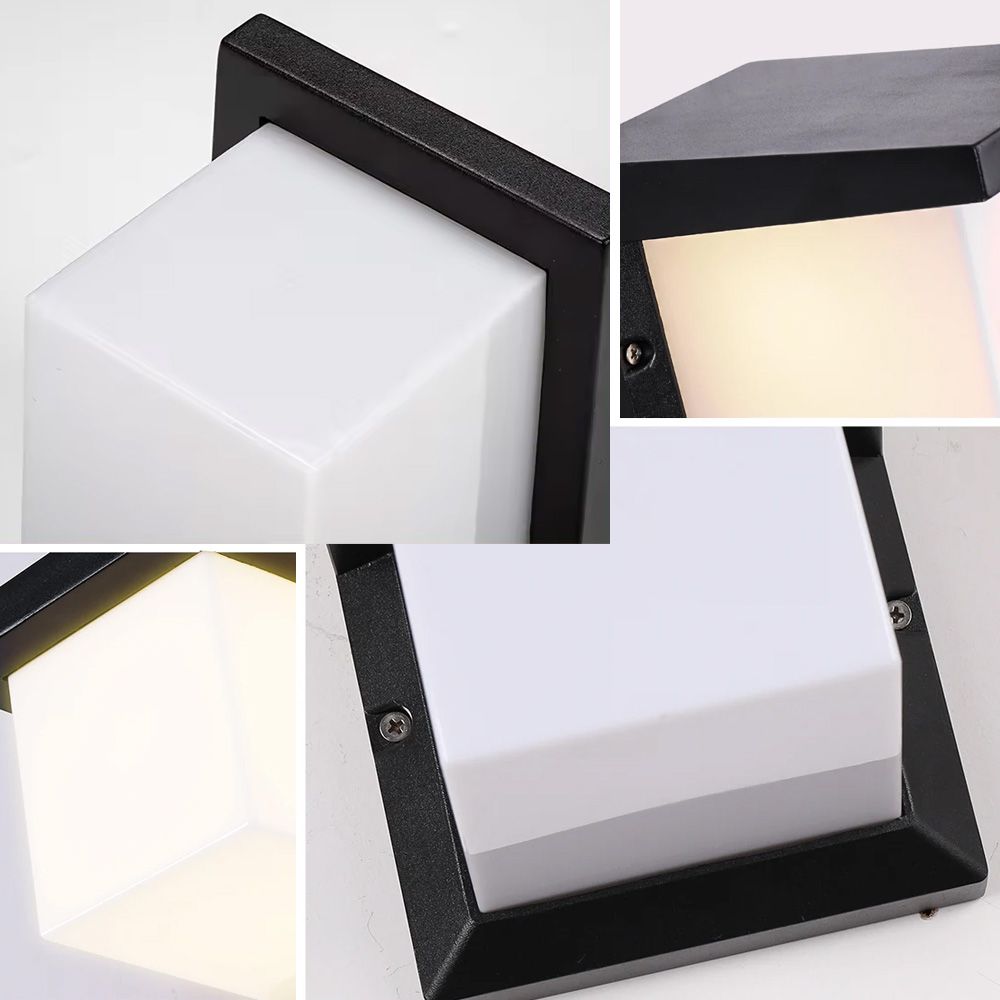 Toolight, nástenné svietidlo 16x16x19 cm, 1xE27, RSL014-1W, čierna matná, OSW-10245