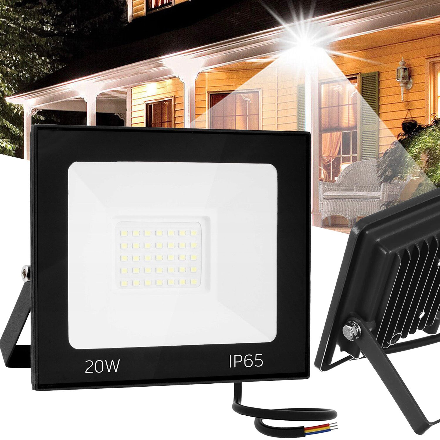Toolight, LED reflektor 10x8,5 cm, 20W, 2080 lm, 4500K, RSL001-20N, OSW-10200