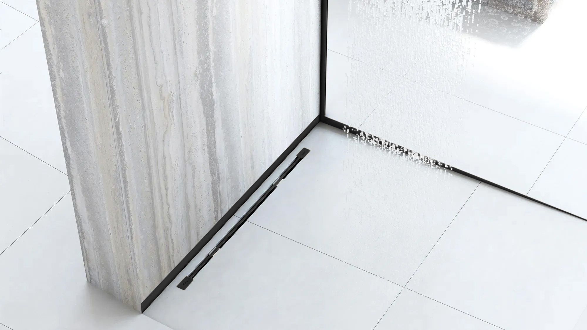 Rea, dekoračná soklová predná lišta 120cm, čierna matná, REA-K4308