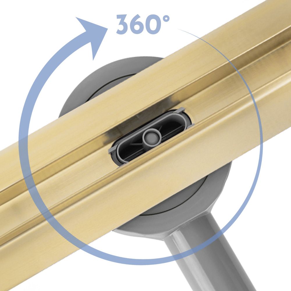 Rea Neox Slim Pro Gold, odtokový sprchový žľab 90 cm, zlatá lesklá, REA-G5805
