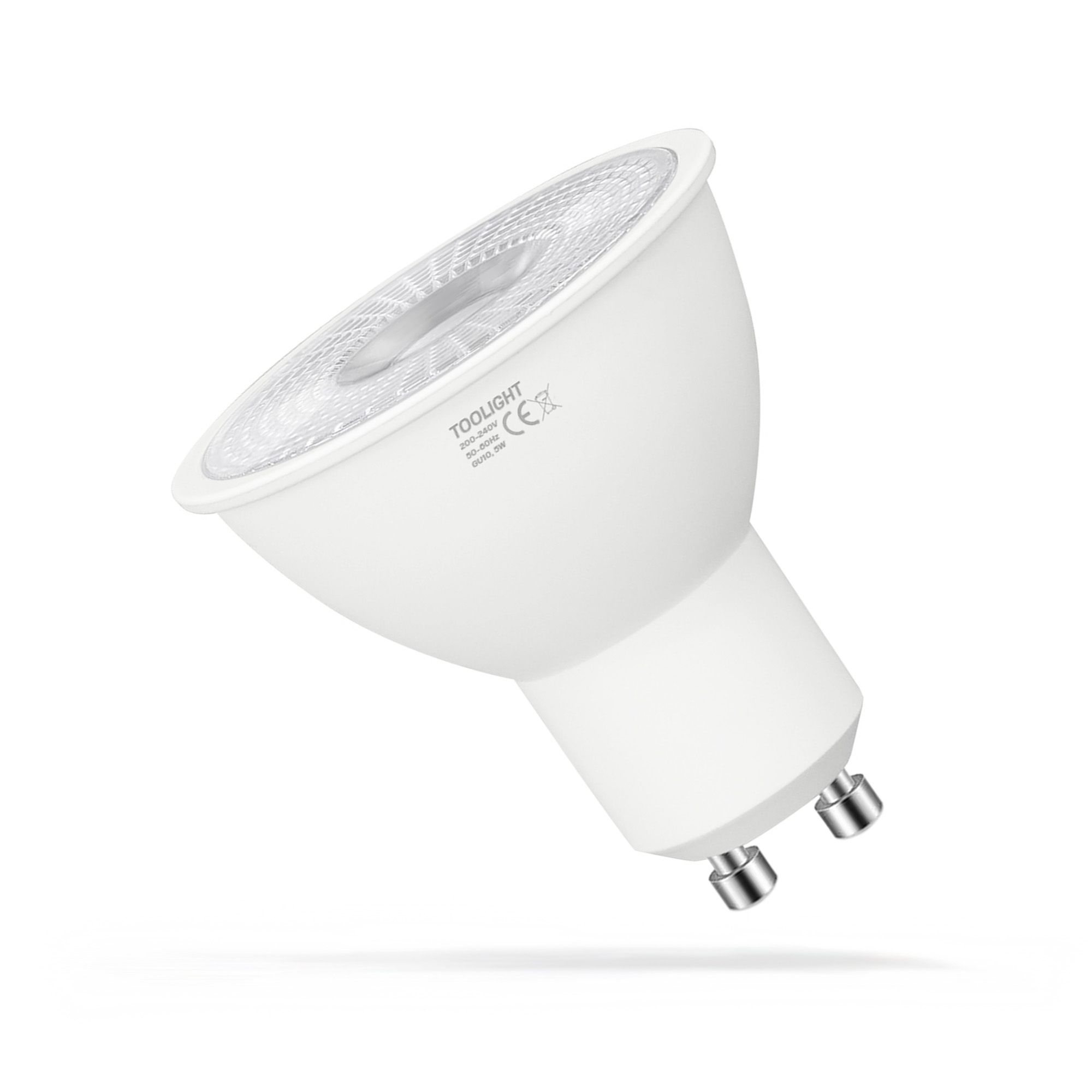 Toolight, LED žiarovka GU10, 5W, 350lm, 3000K, teplá farba, RSL040, OSW-20022