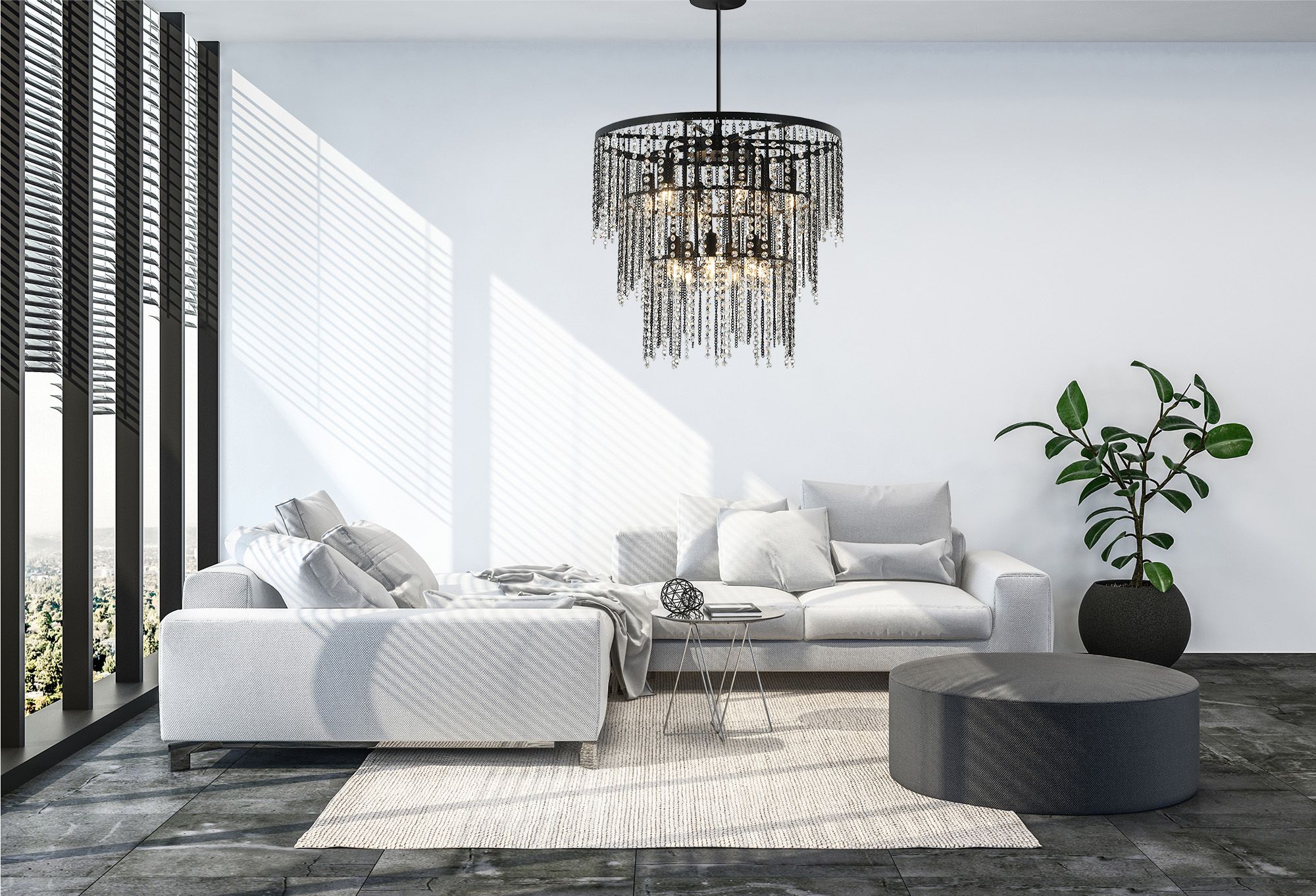 Rea, Luster Cristal APP1314-CP Black, OSW-07988