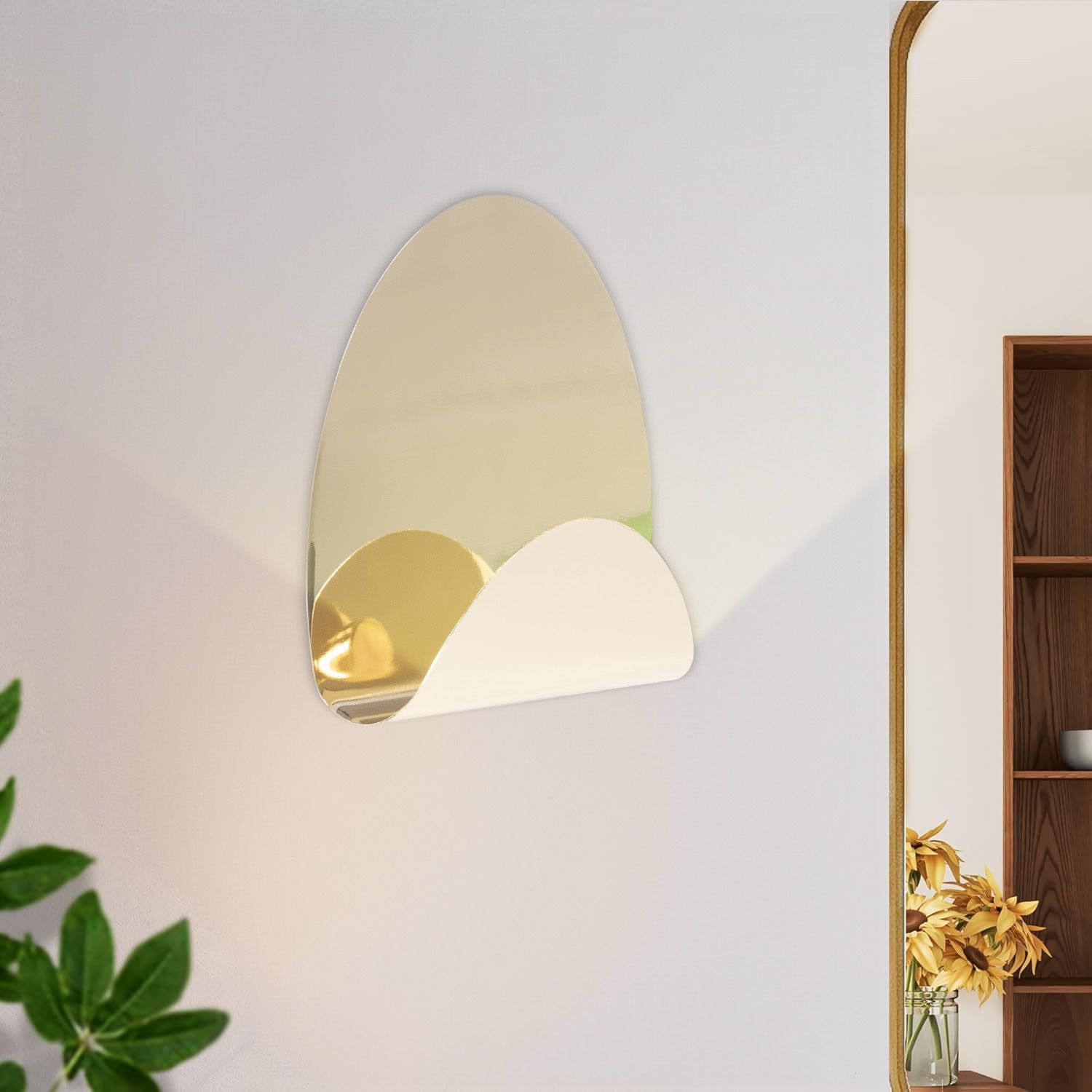 Toolight, LED nástenné svietidlo 3W, 4000K, APP1430-W, zlatá lesklá, OSW-07987