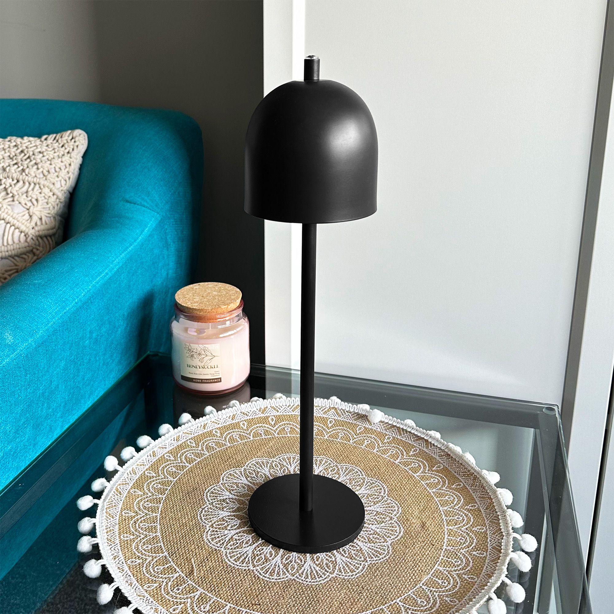 Toolight, bezdrôtová nočná USB lampa APP1358-T, čierna matná, OSW-08621