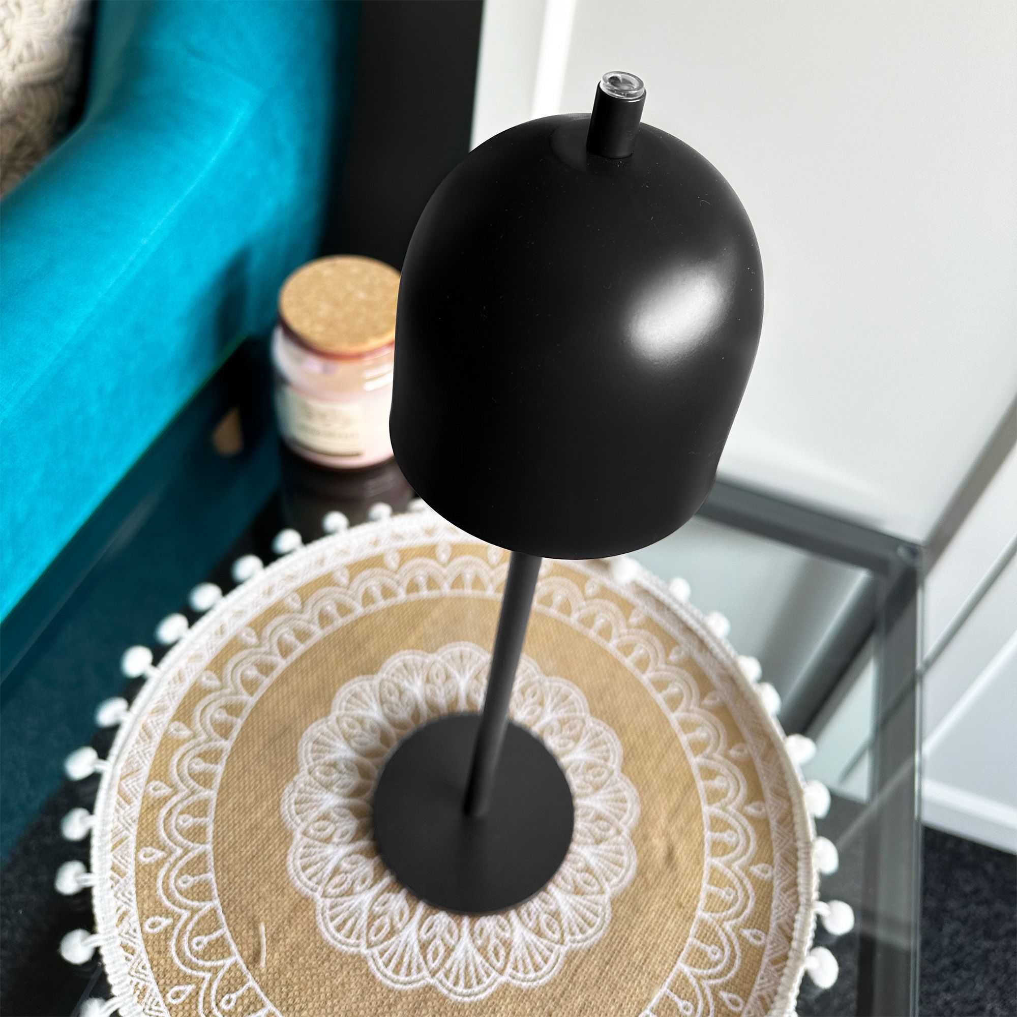Toolight, bezdrôtová nočná USB lampa APP1358-T, čierna matná, OSW-08621