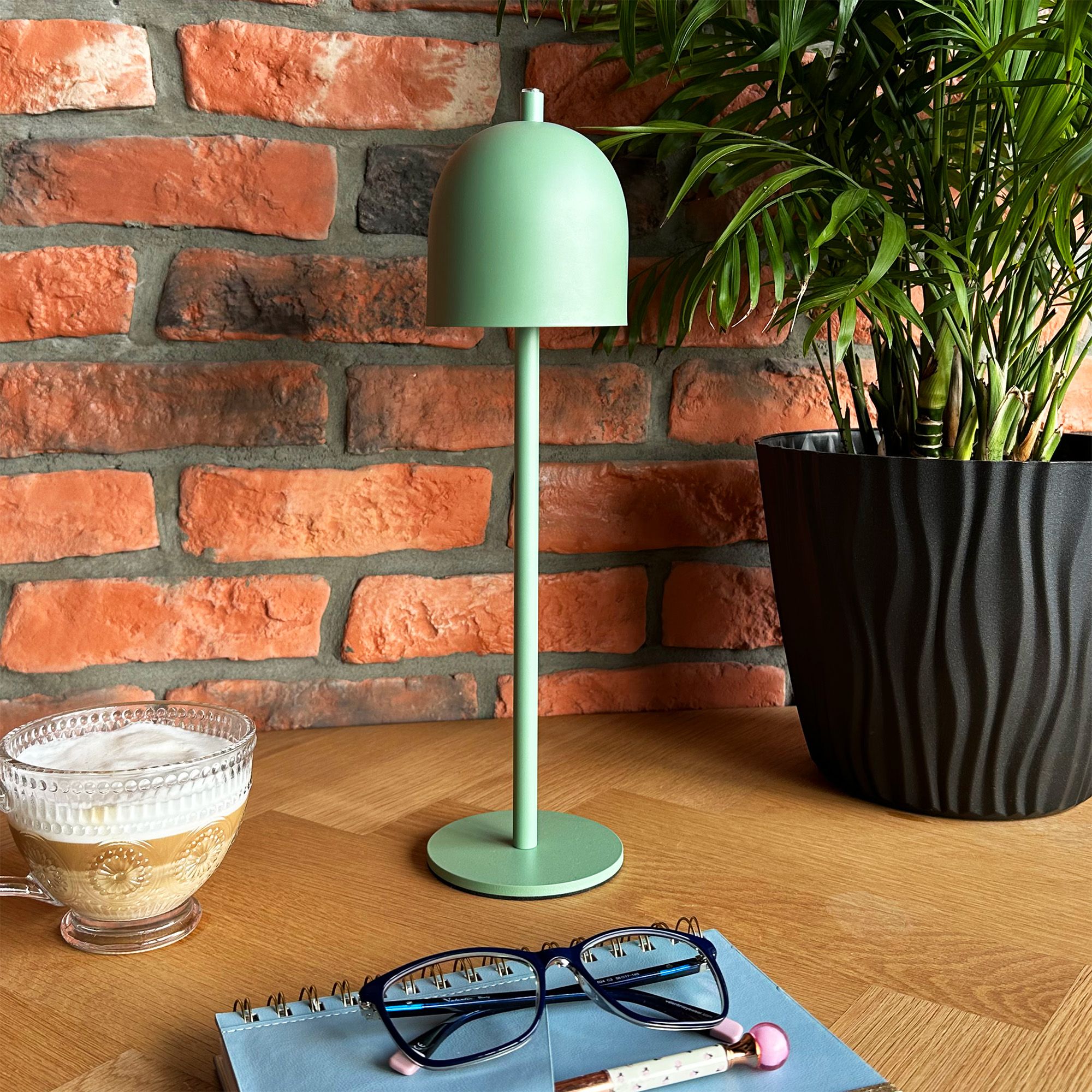 Toolight, bezdrôtová nočná USB lampa APP1361-T, zelená matná, OSW-08624