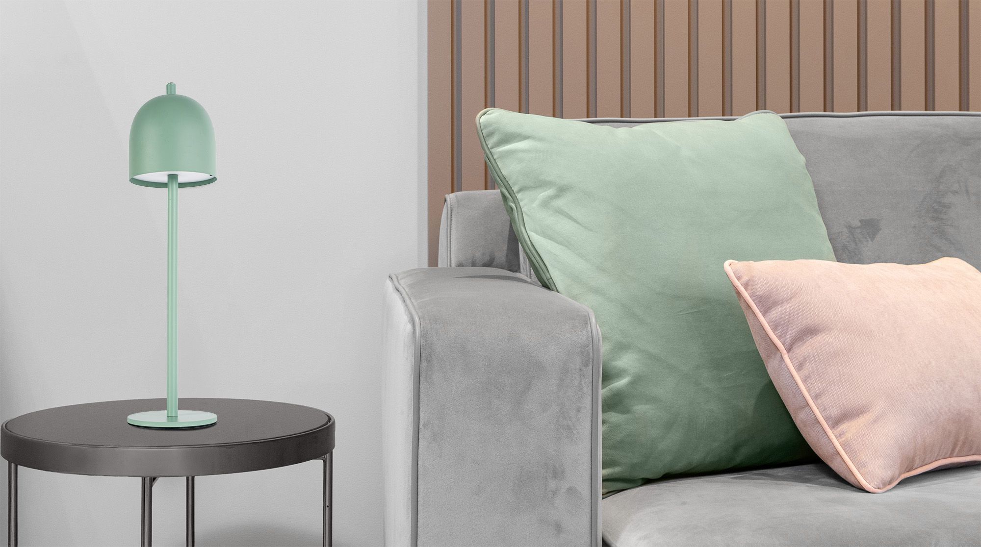 Toolight, bezdrôtová nočná USB lampa APP1361-T, zelená matná, OSW-08624