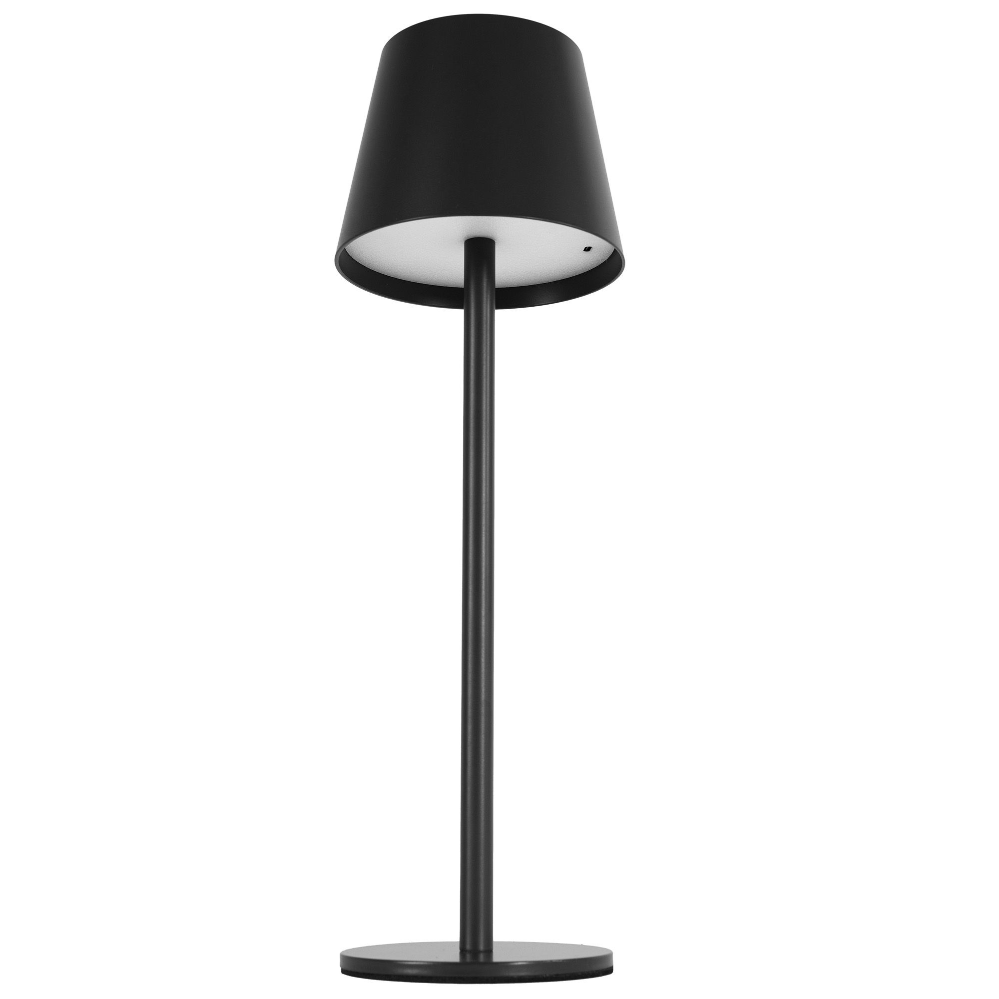 Toolight, dotyková LED nočná stolná lampa 5W, 3 farby svetla, USB napájanie, APP1365-T BLACK, čierna matná, OSW-08628
