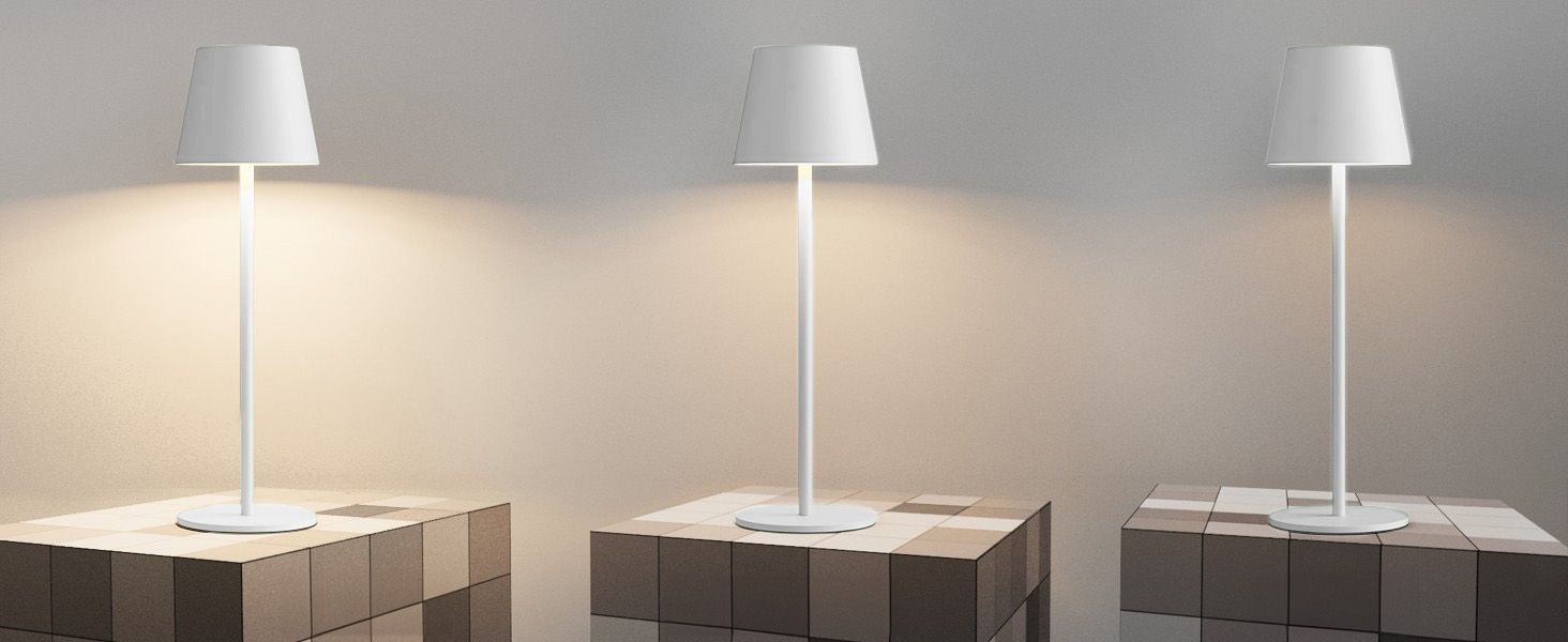 Toolight, dotyková LED nočná stolná lampa 5W, 3 farby svetla, USB napájanie, APP1370-T WHITE, biela, OSW-08634
