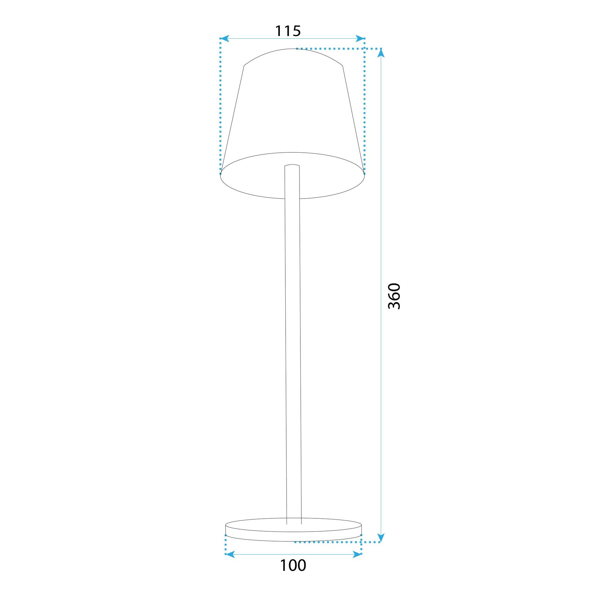 Toolight, dotyková LED nočná stolná lampa 5W, 3 farby svetla, USB napájanie, APP1370-T WHITE, biela, OSW-08634